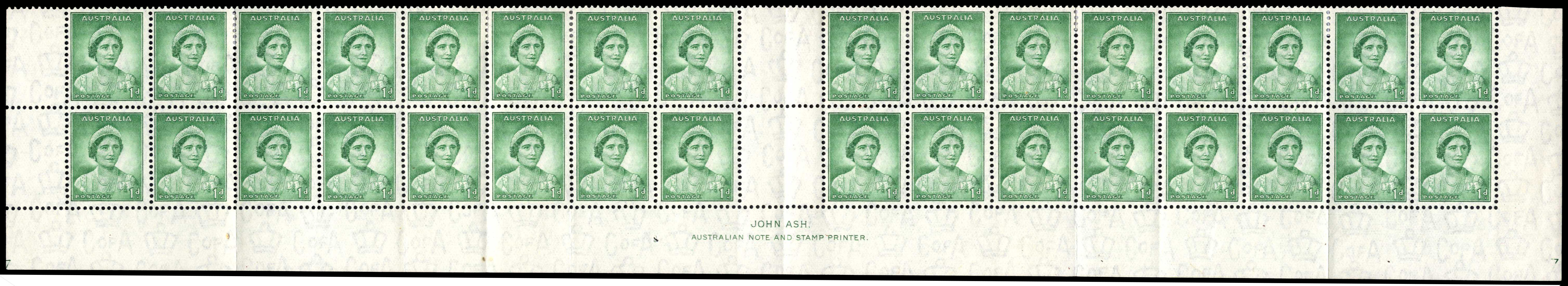 Australia SG 165 Plate 7 block mint
