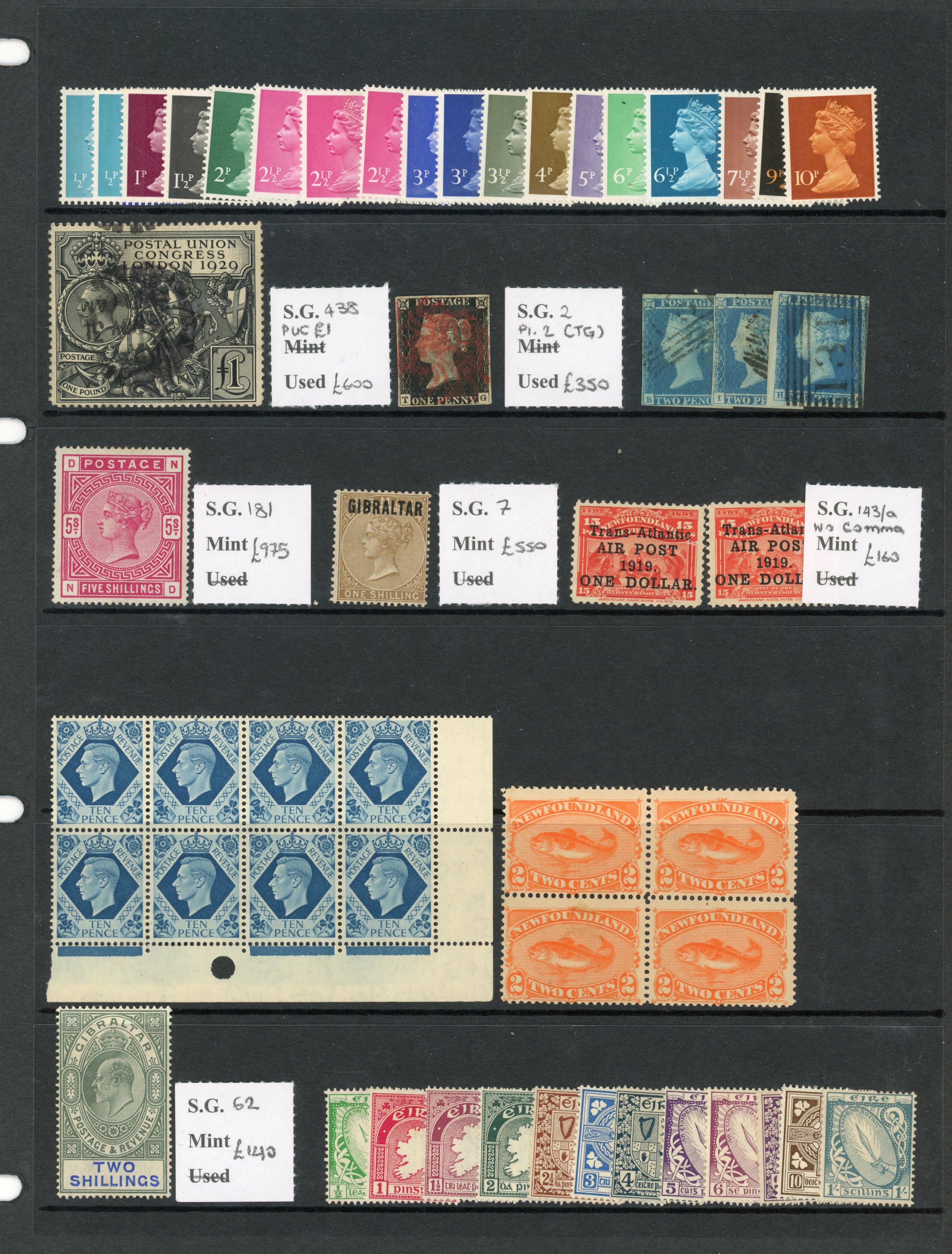 British Commonwealth mint and used collection on Hagners
