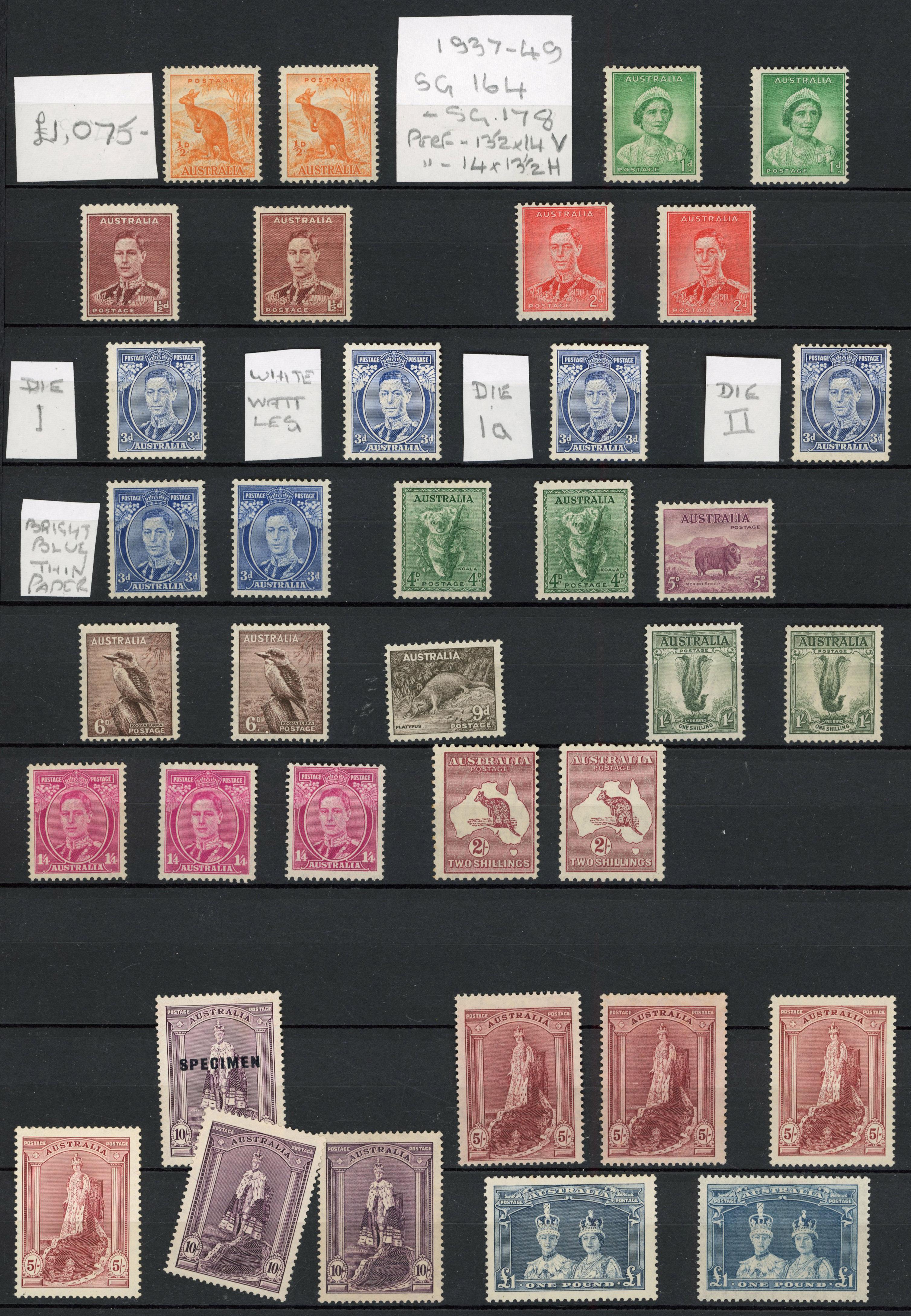 Australia KGVI collection mint