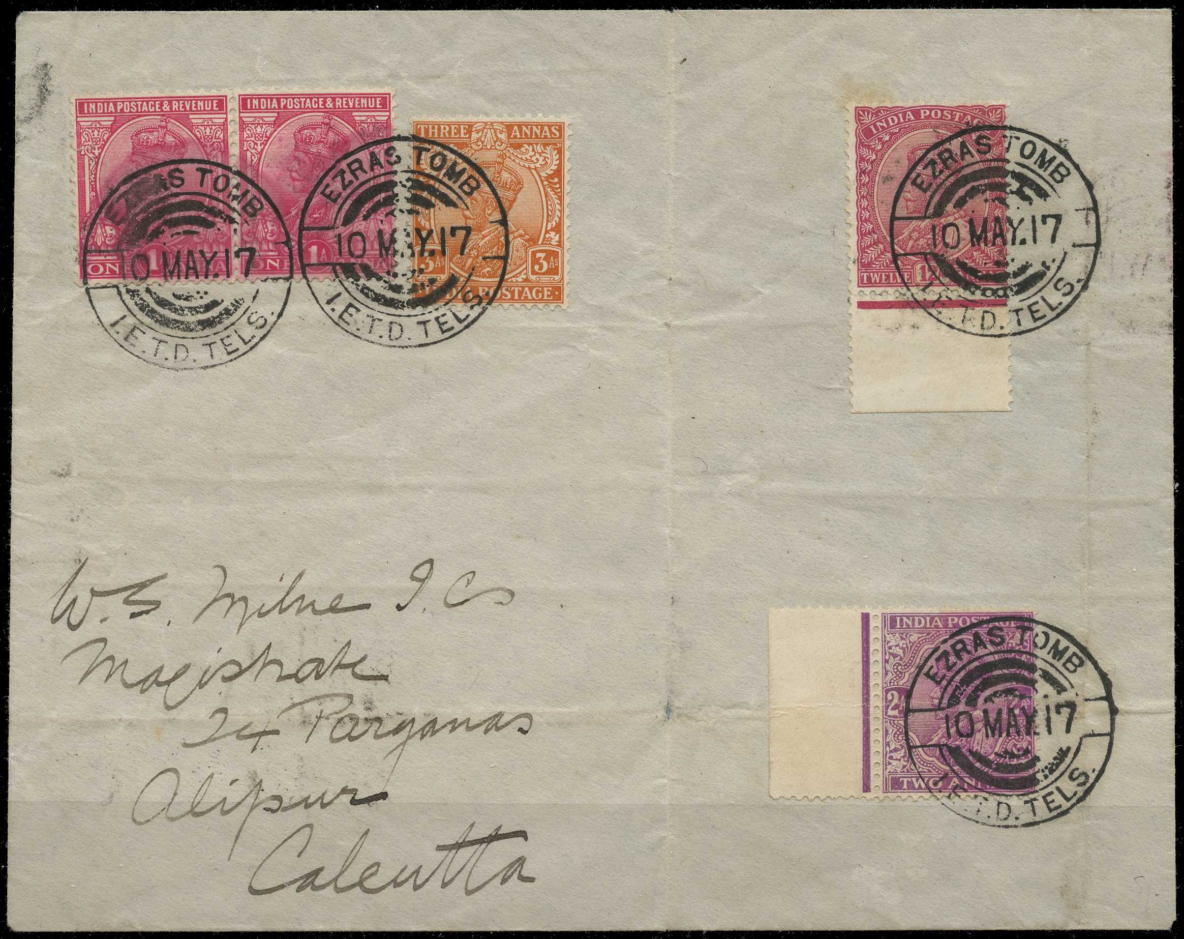 India used in Iraq; Telegraphs. 1917...
