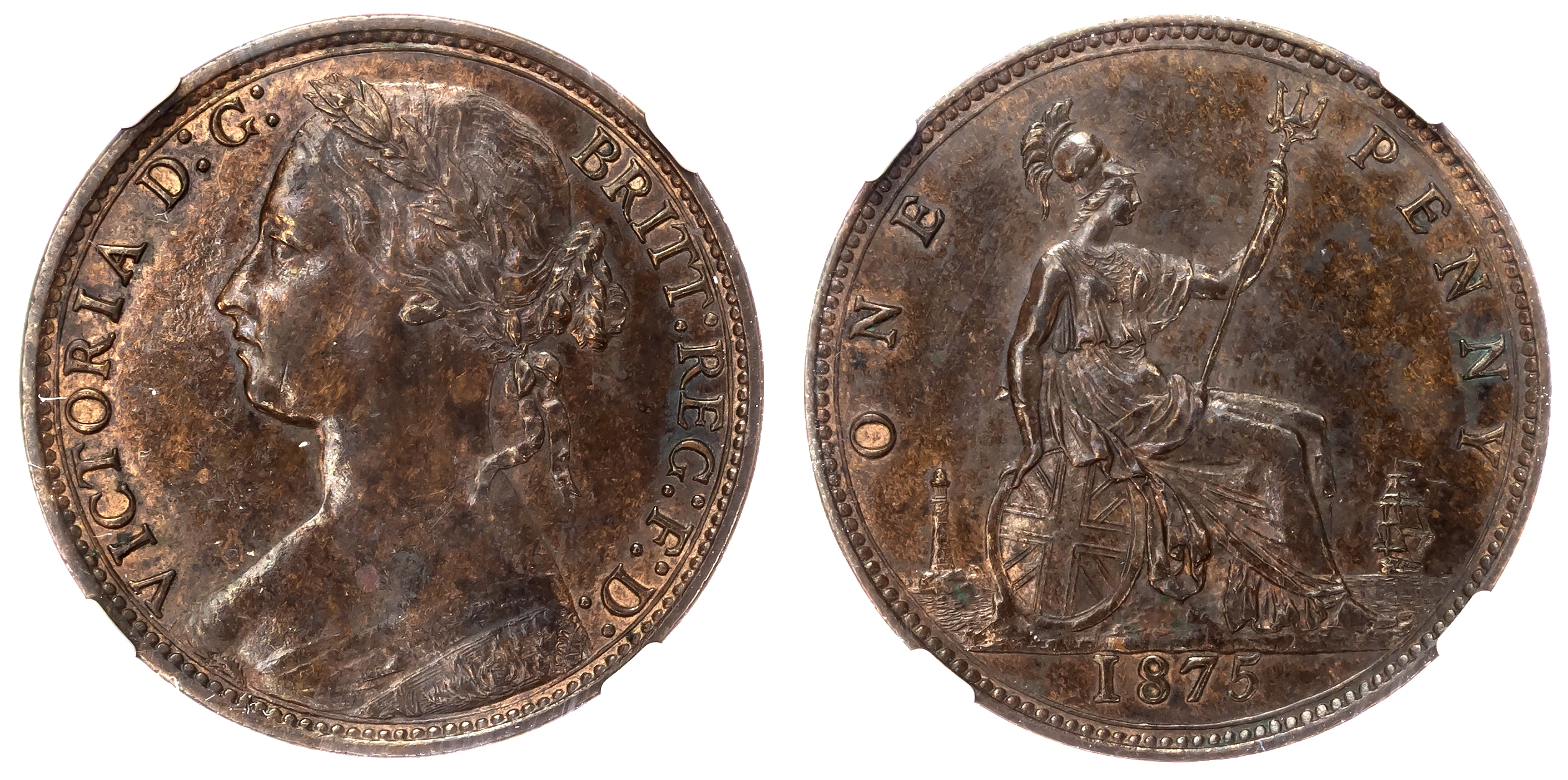 Victoria (1837-1901), Penny, 1875. 