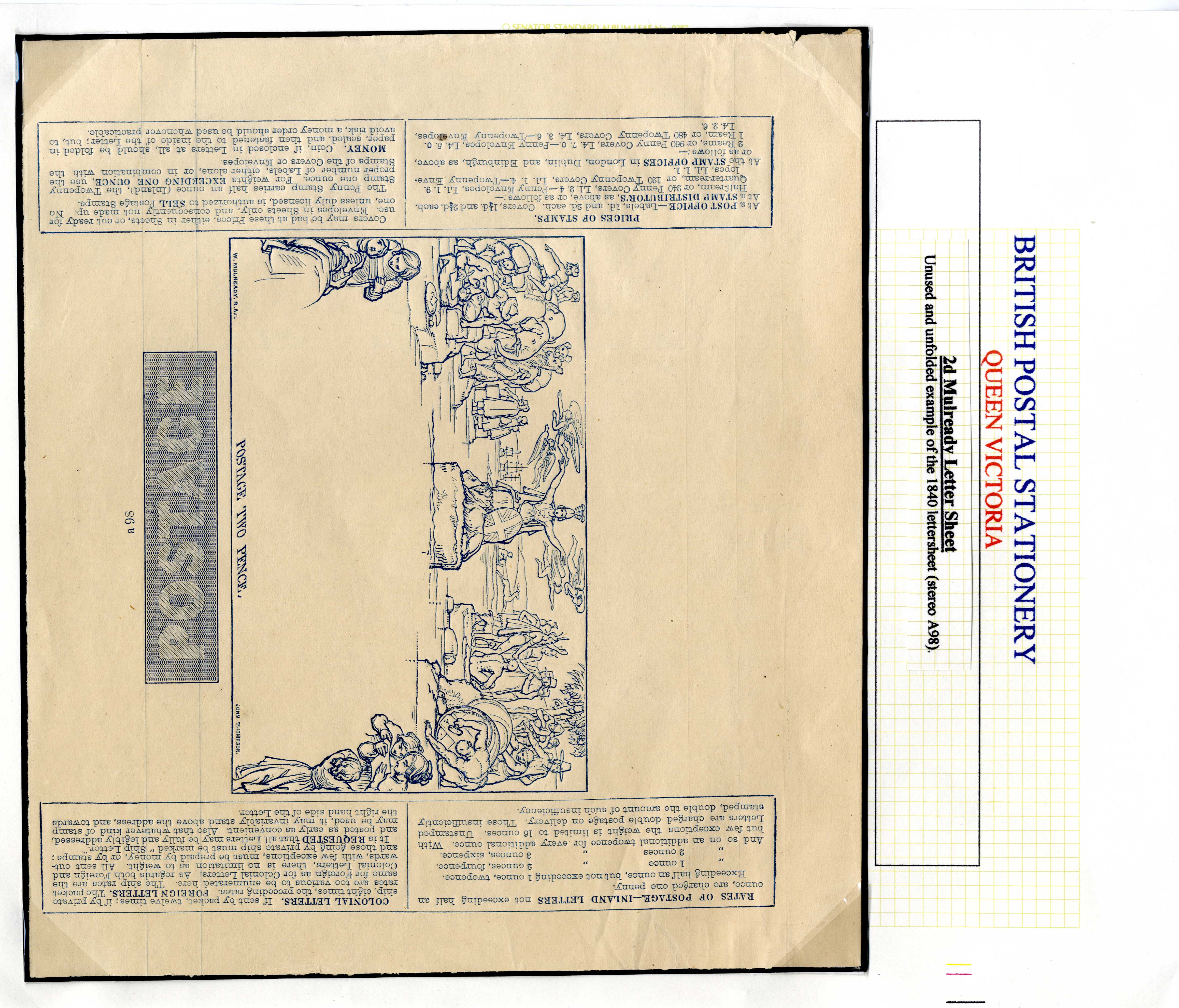 GB: 1840-80 used selection presented on album leaves