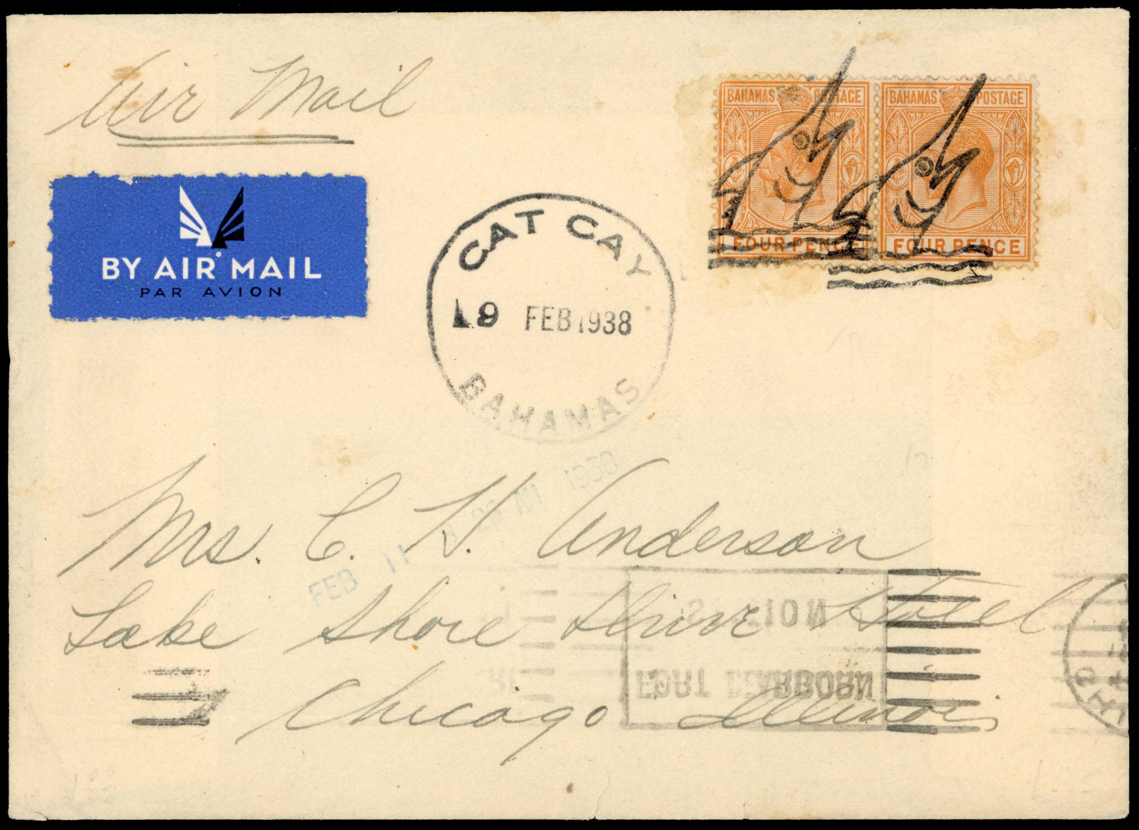 Bahamas 1938 Cat Cay cover