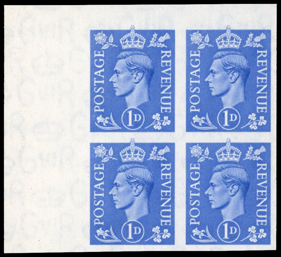 GB SG 504 1950 1d imprimatur block