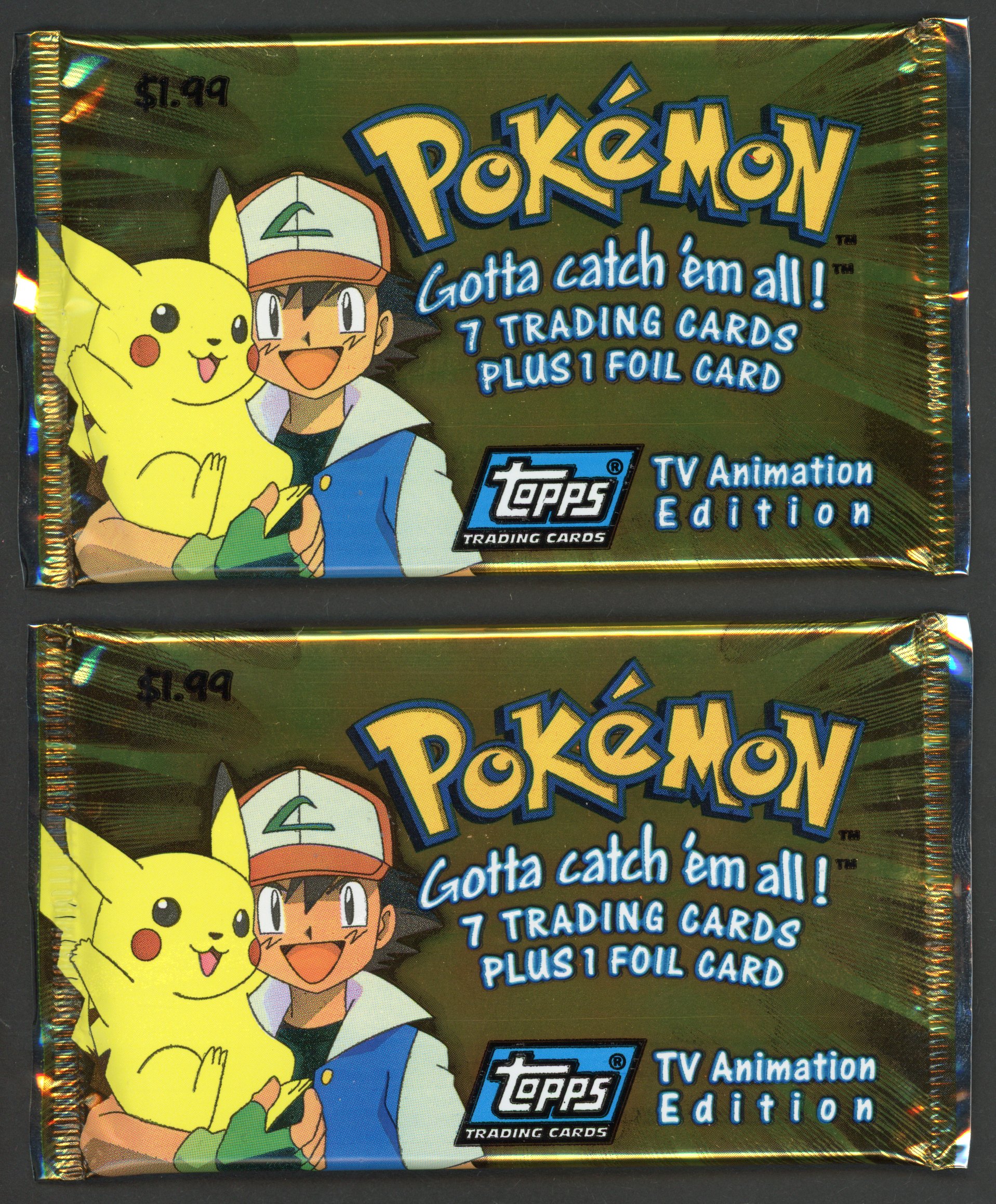 Pokémon Topps - 2x Series 1 Booster Packs Sealed