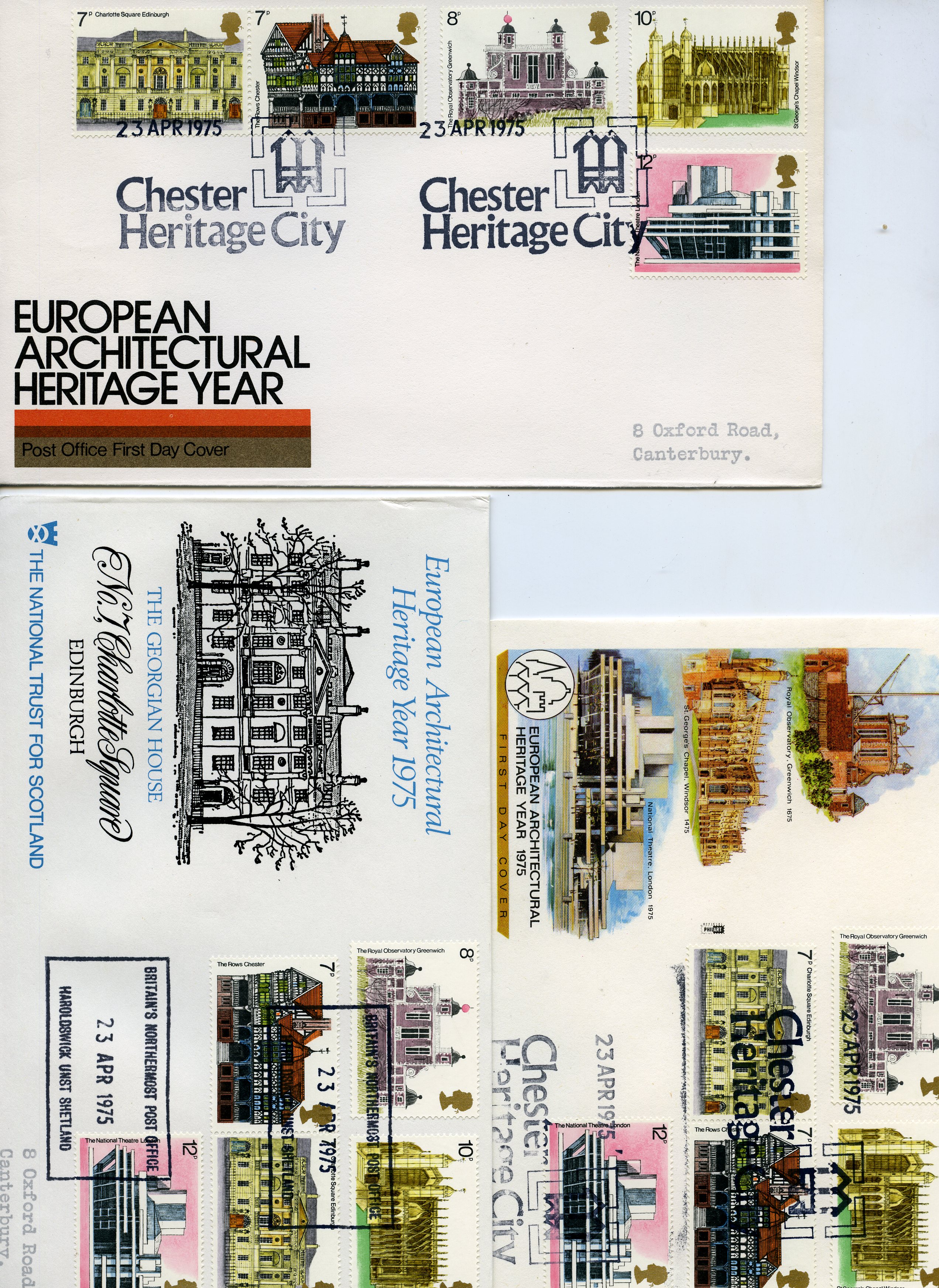 FIRST DAY COVERS: 1975 selection of...