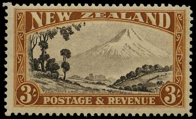 1936 3/- Single watermark inverted and...