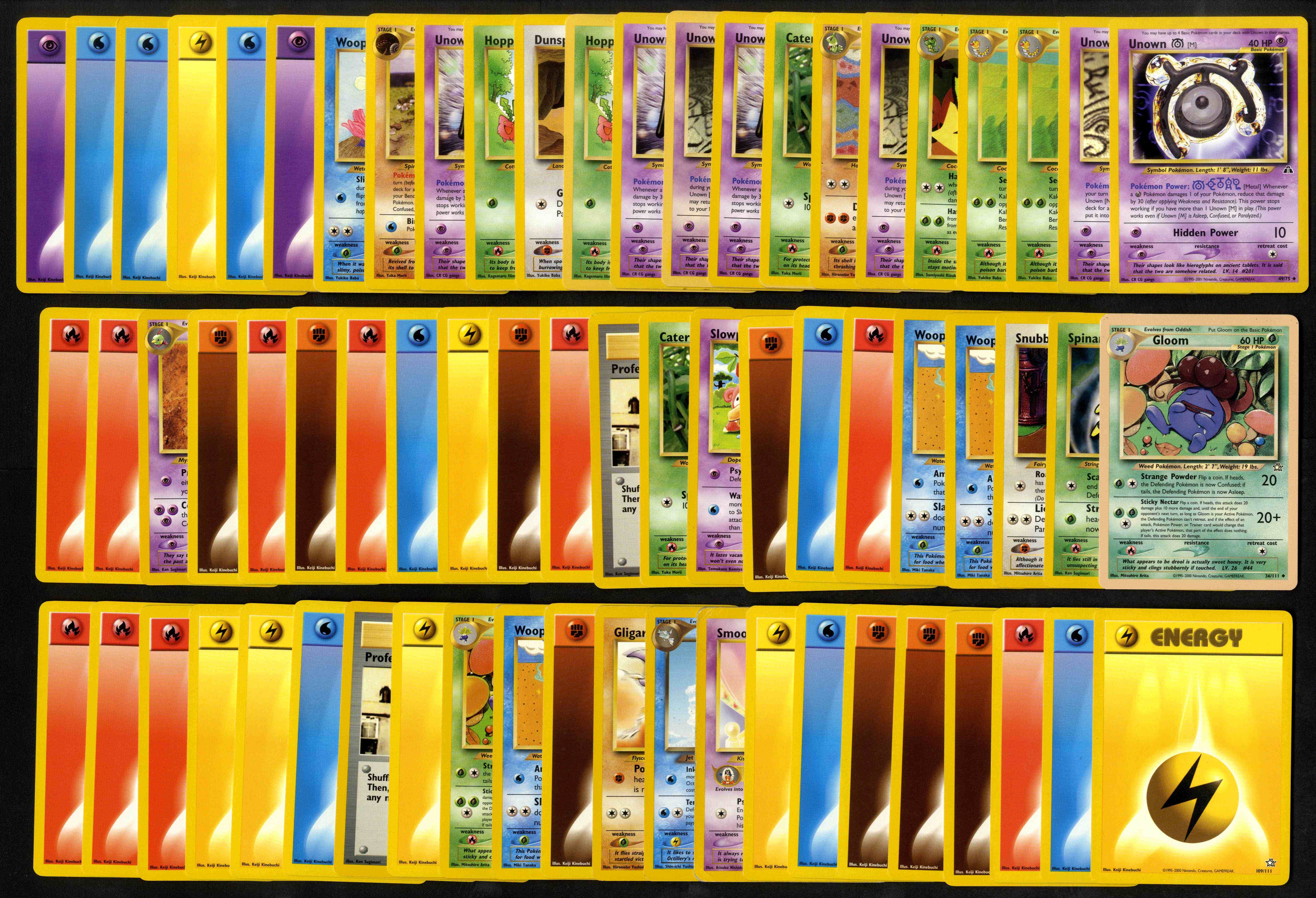 Unlimited Neo Era Collection - 114 cards, mostly energy and trainer