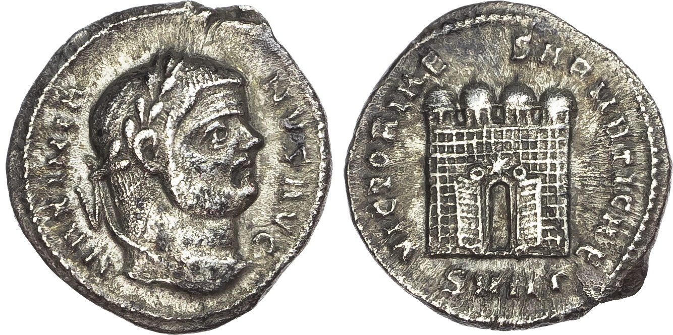 Maximian, First Reign (AD 286-305) AR Argenteus, Nicomedia, AD 289-299, 2.99g.