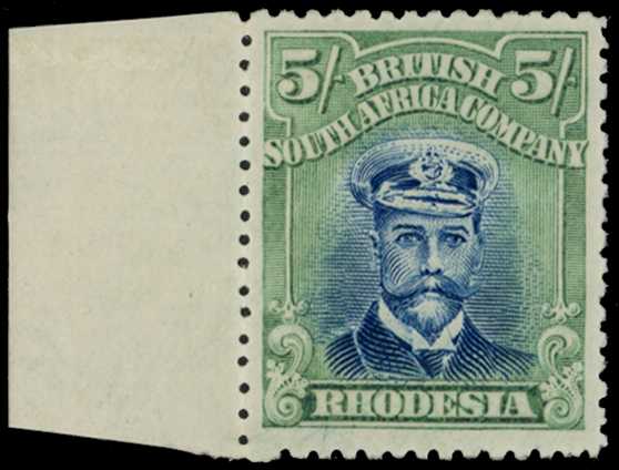 1922-3 5/- Head Die IIIB, perf 15, white...