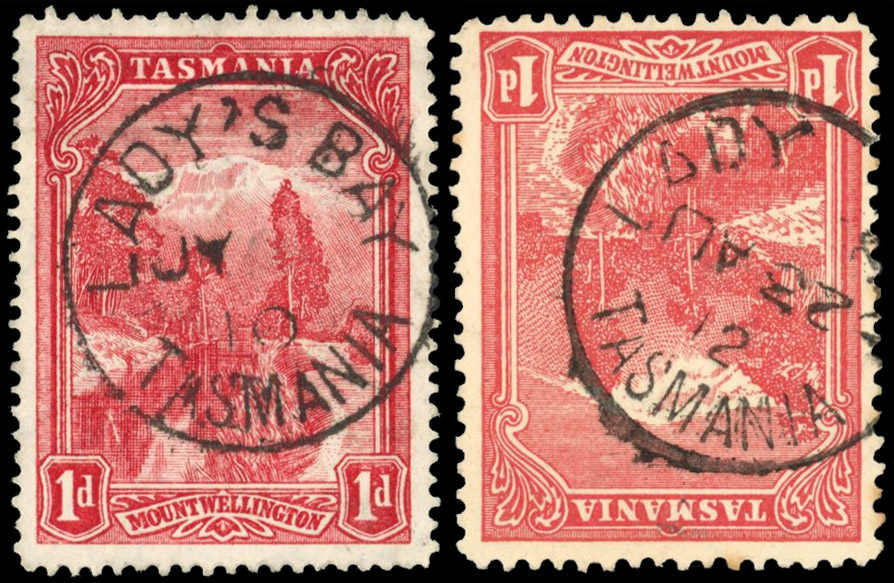 Tasmania postmarks Lady Bay, Lady's Bay