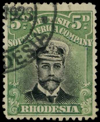 1913-7 5d Head Die II, perf 14. Fine...