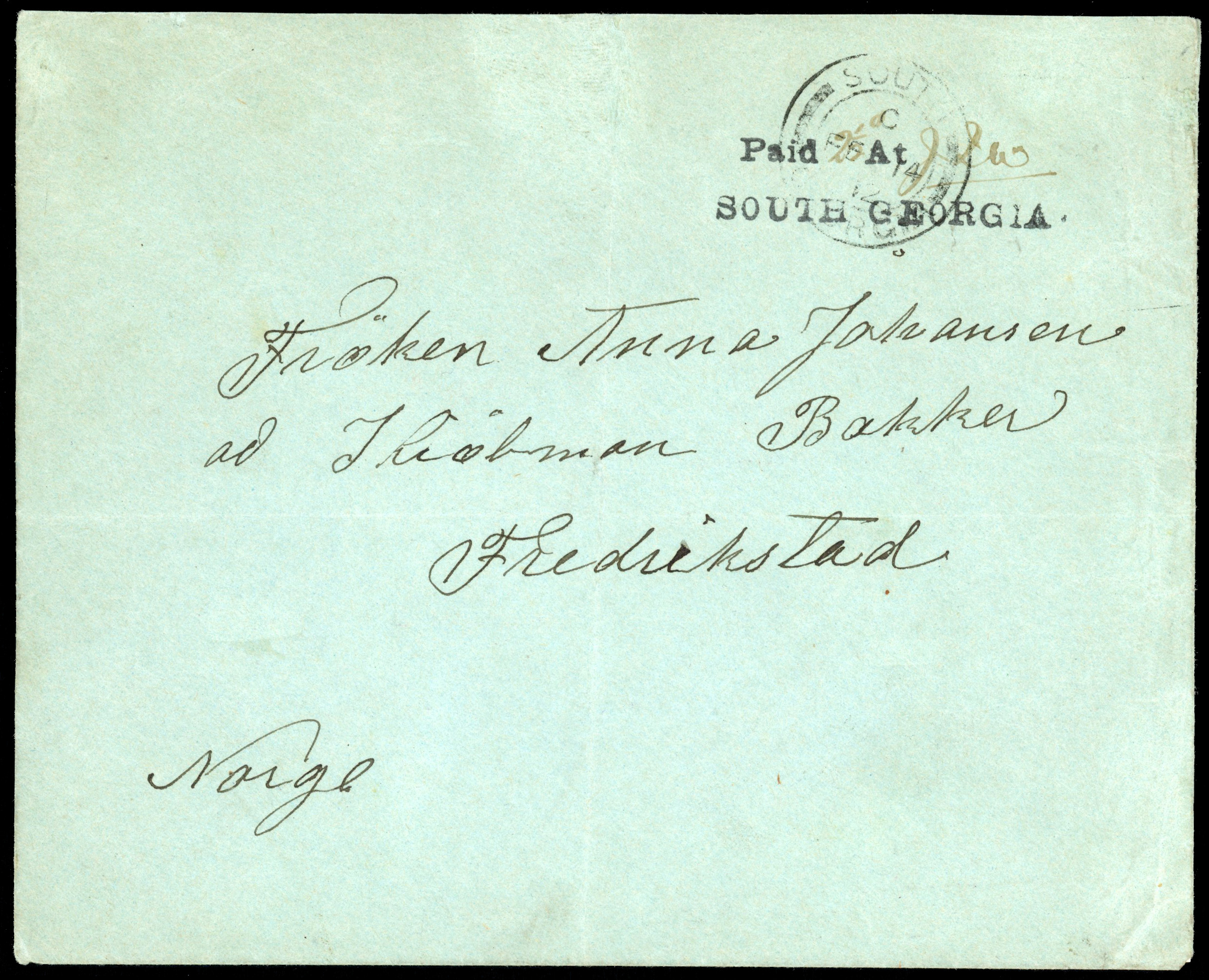 Falkland Islands Dependencies 1912 South Georgia Provisional cover