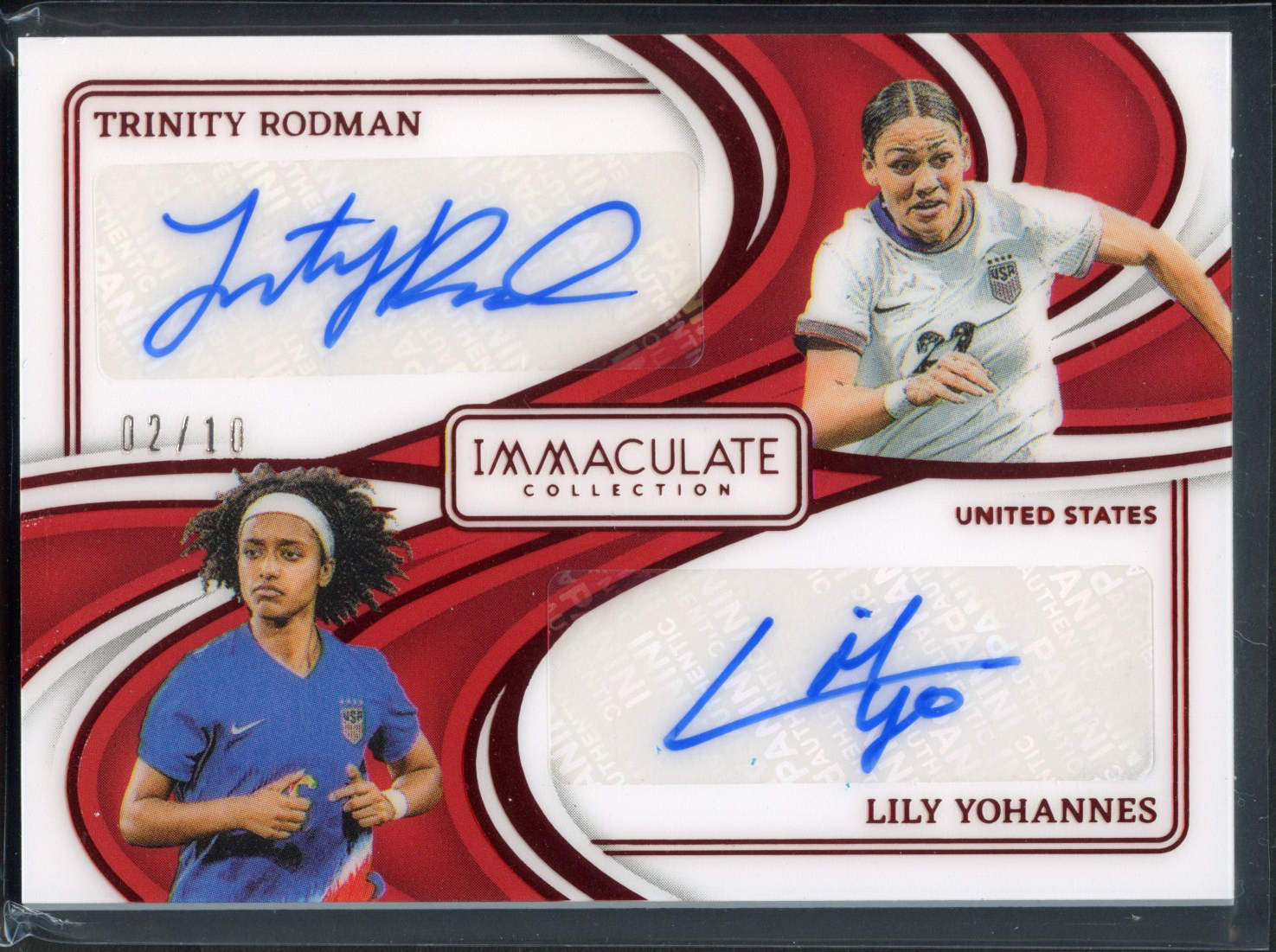 2024-2025 Panini Immaculate Trinity Rodman / Lily Yohannes Dual Autograph 2/10