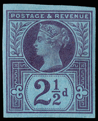 GB 1887 SG 201 2½d imprimatur