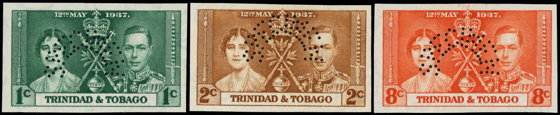 1937 Coronation set of three,...