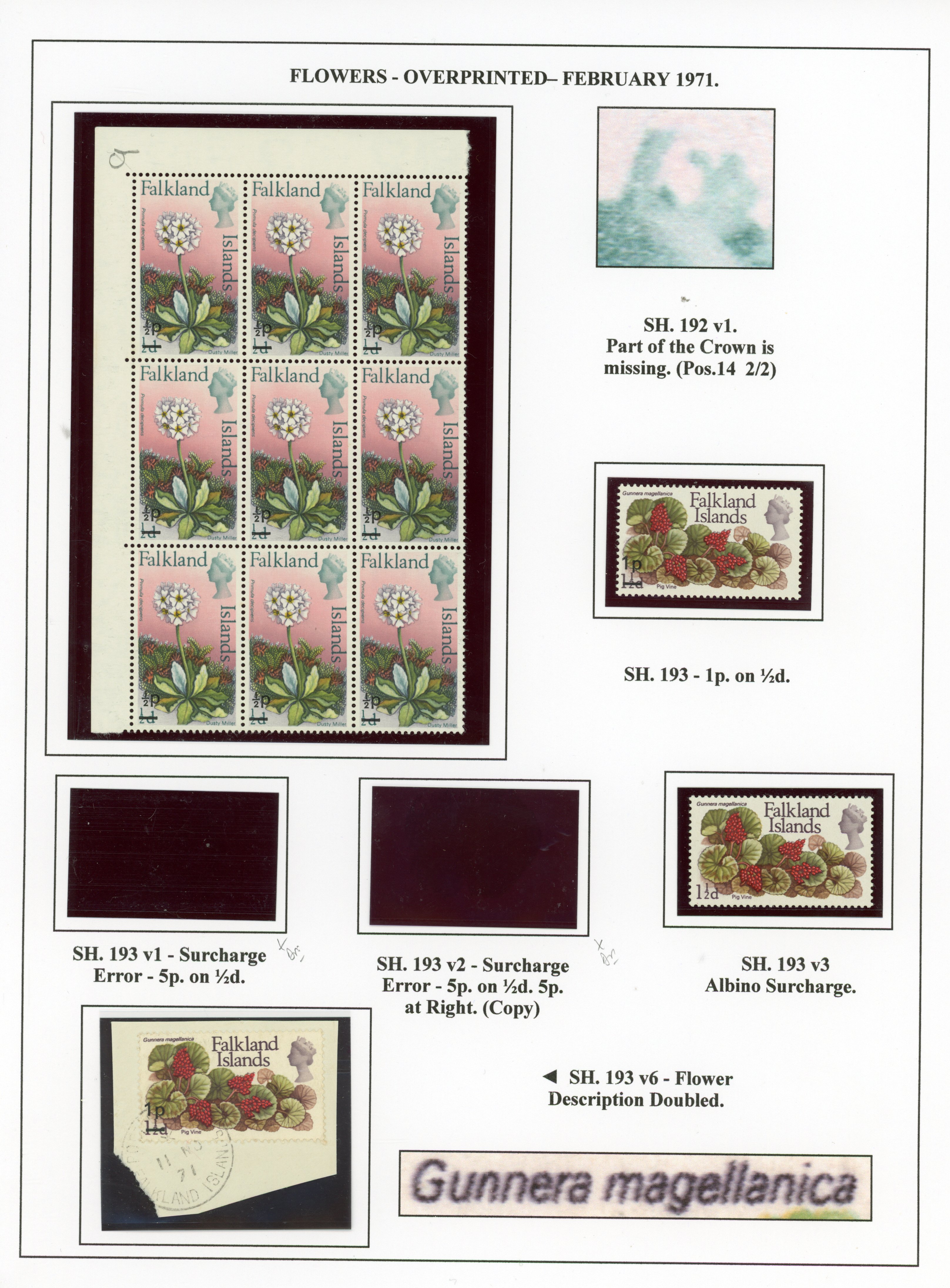 Falkland Islands SG 263-75 collection