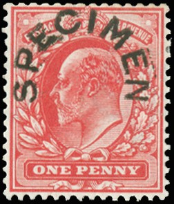 1902 1d Scarlet. Very fine unused o.g. example...