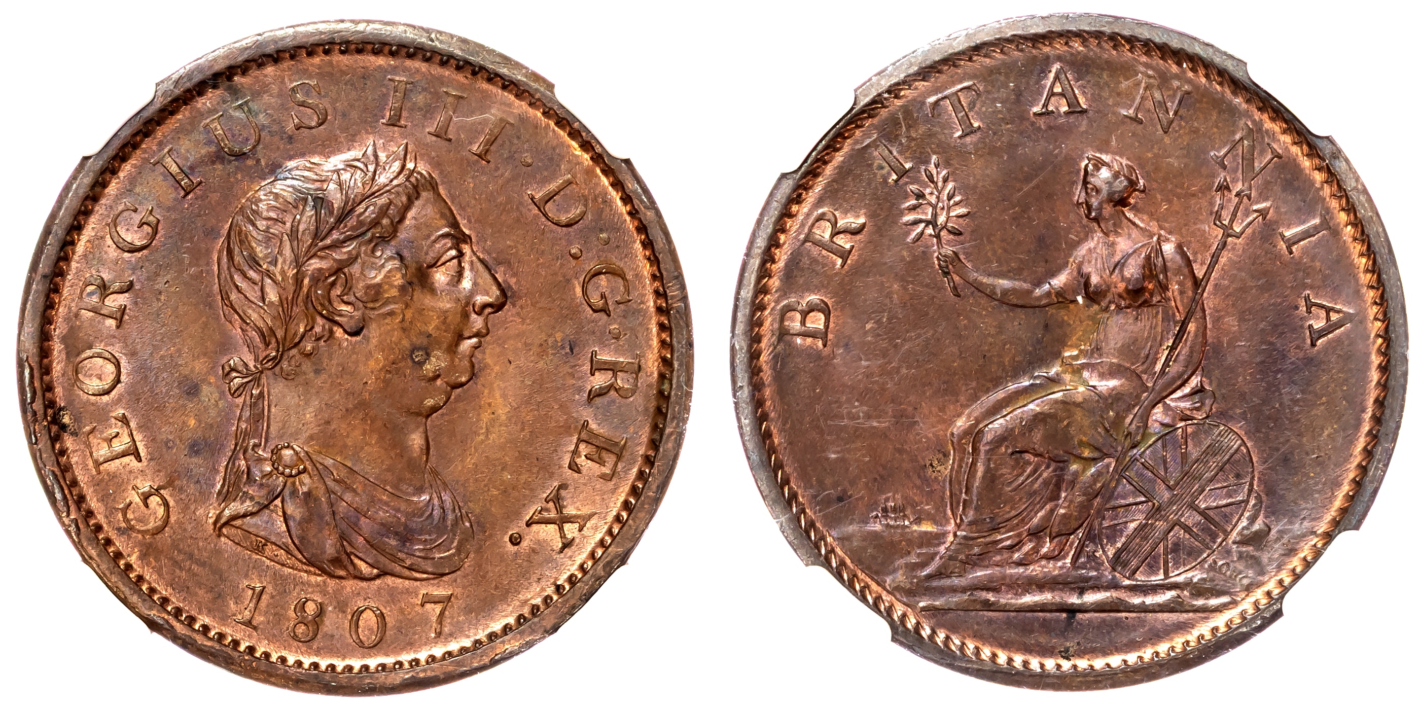 George III (1760-1820), Penny, 1807.