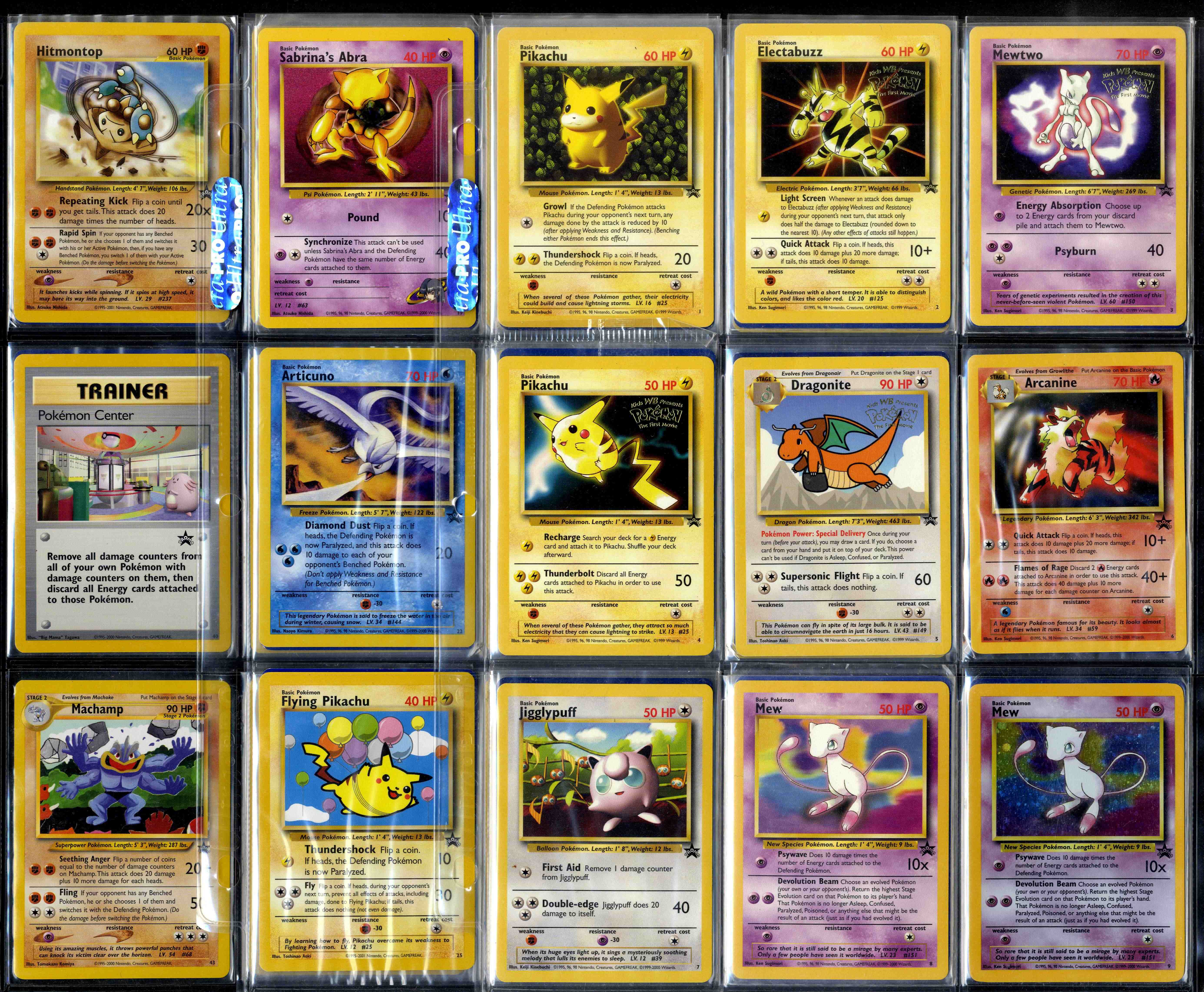 Pokémon WOTC Black Star Promo Complete Set #53/53