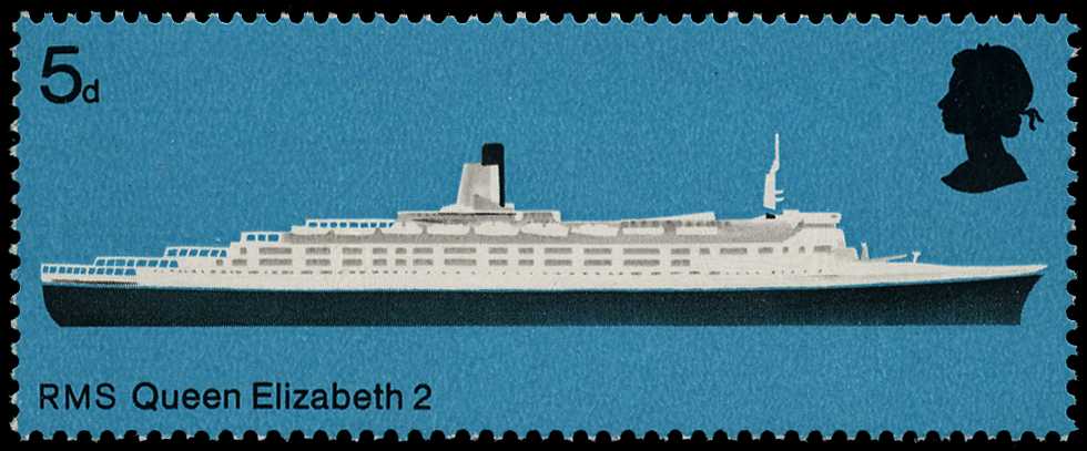 1969 British Ships 5d, red omitted...
