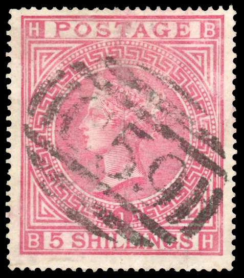 Haiti 1867-74 GB 5s rose full C59 cancel