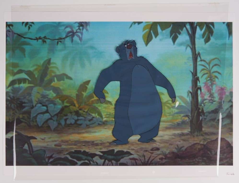 The Jungle Book Original Hand Painted Baloo Production Cel (Walt Disney Productions, 1967)