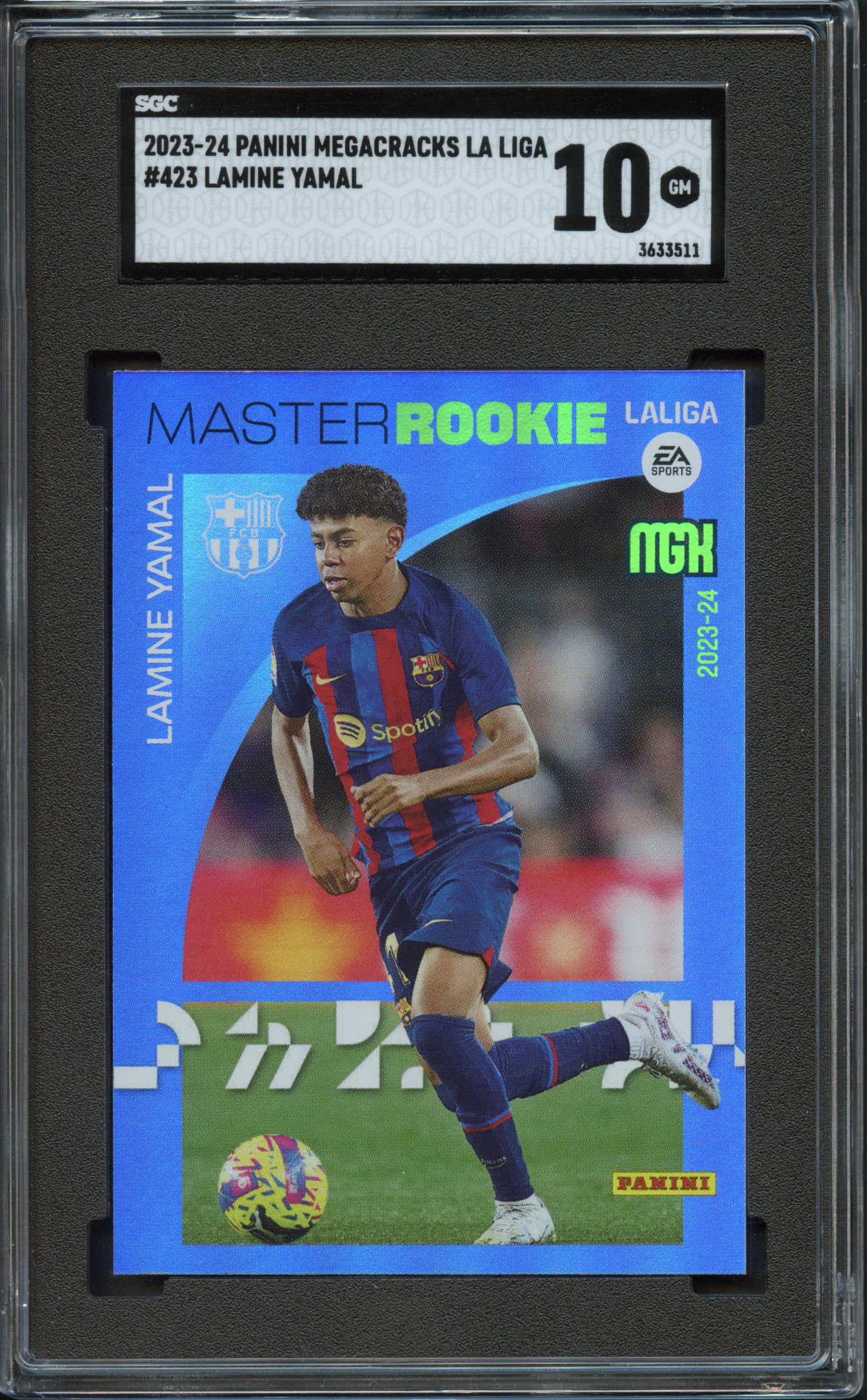 <p>SGC 10 2023 Lamine Yamal ROOKIE Mega Cracks Liga EA Sports</p>