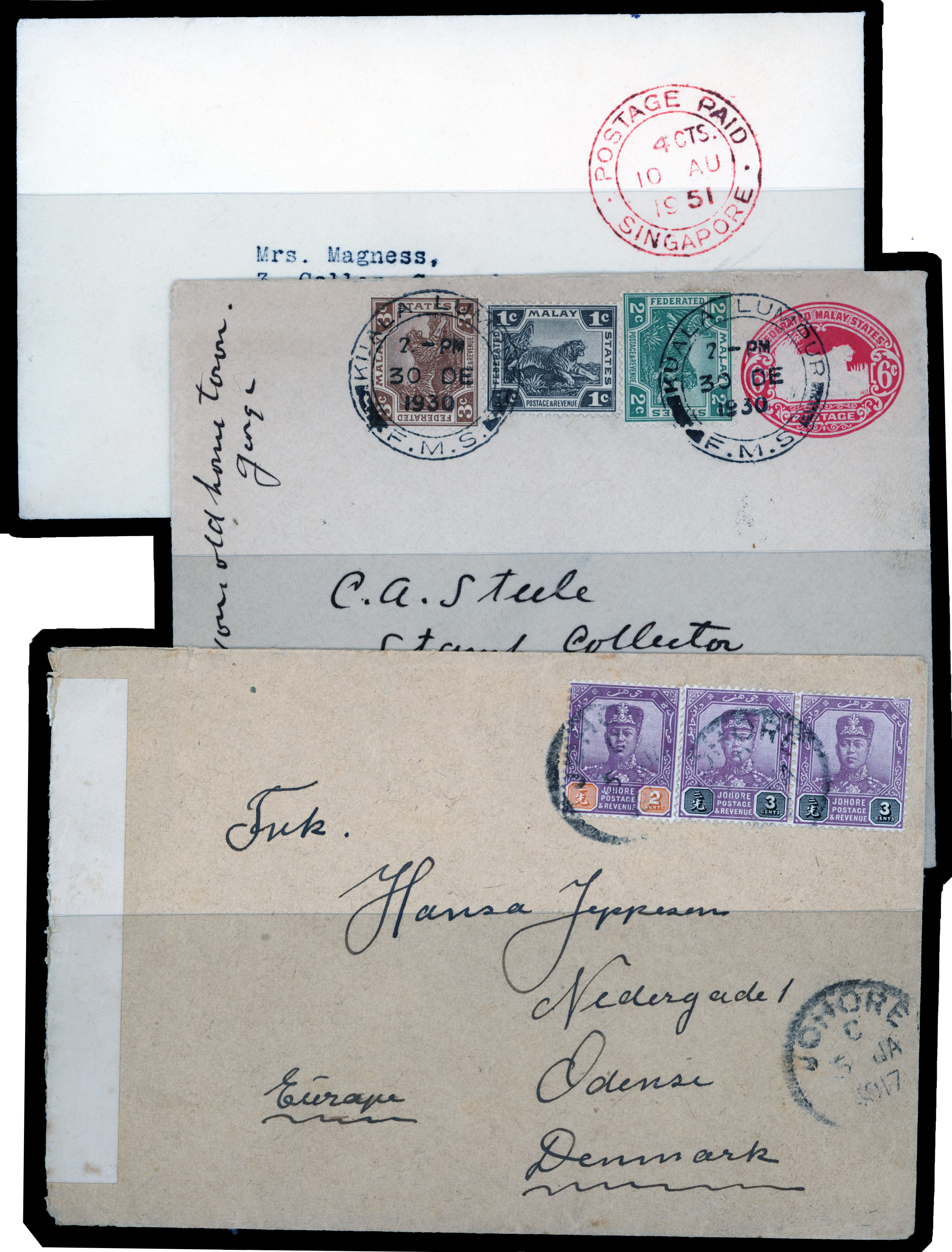 Malaya postal history collection