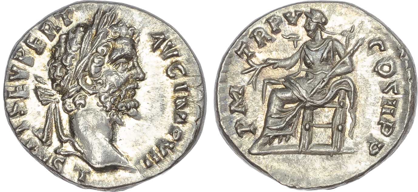 Septimius Severus (AD 193-211) AR Denarius, Rome, AD 200-201, 3.29g. 