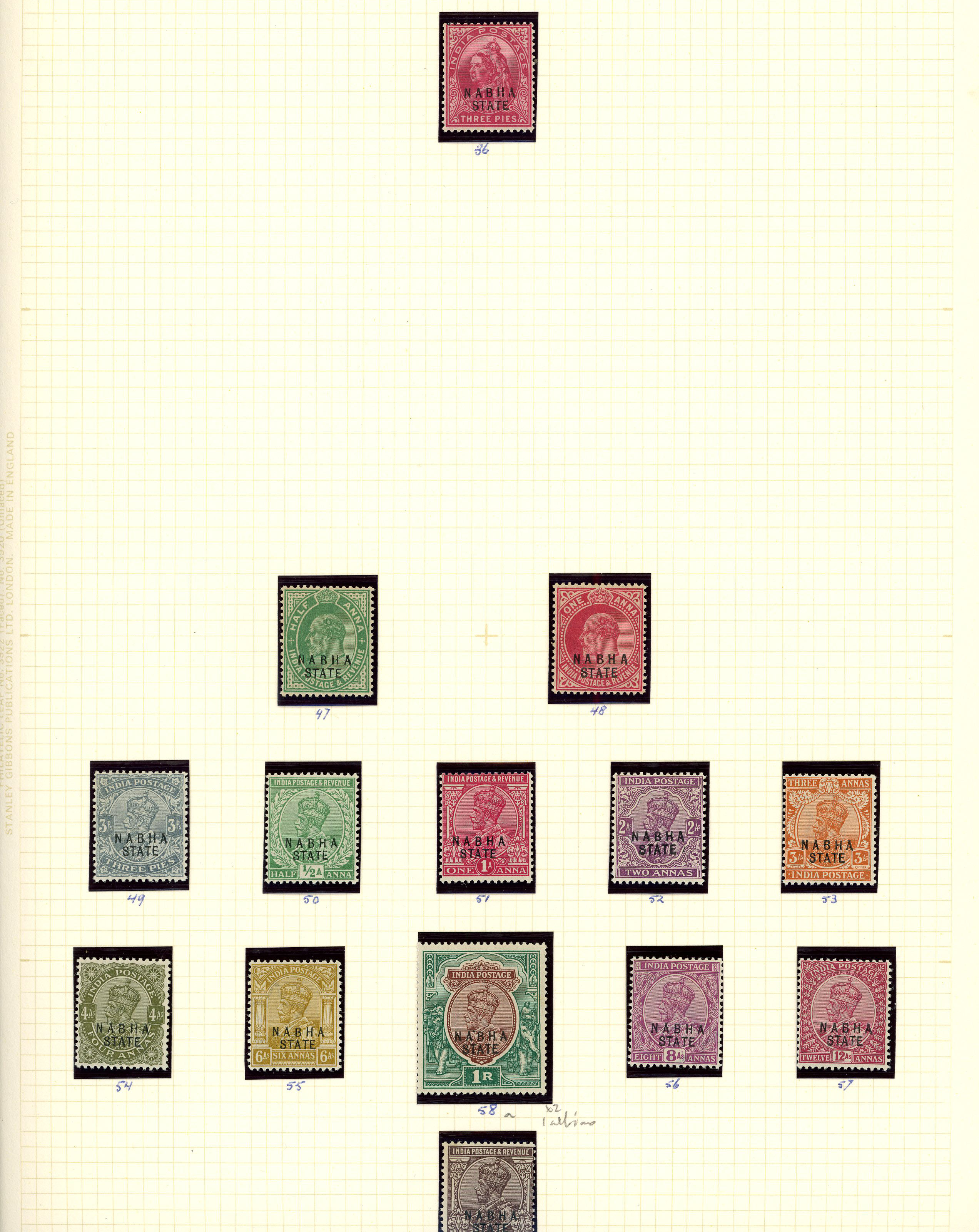 1900-45 mint collection (84) on leaves. 1913 set unmounted, the 1r with overprint double one albino, 1927 set (5r...