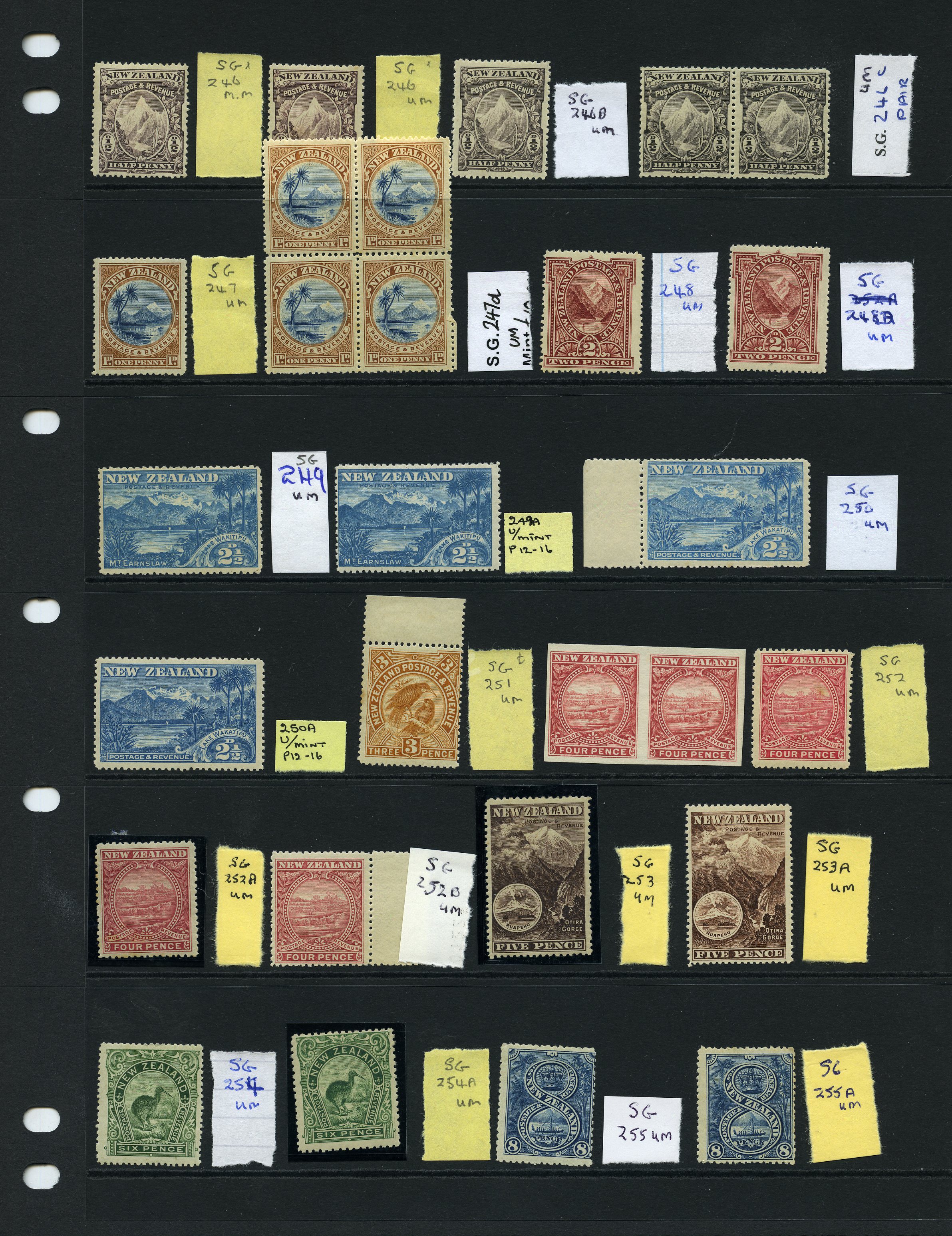 1898 Pictorials no watermark, perf 12 to 16,...