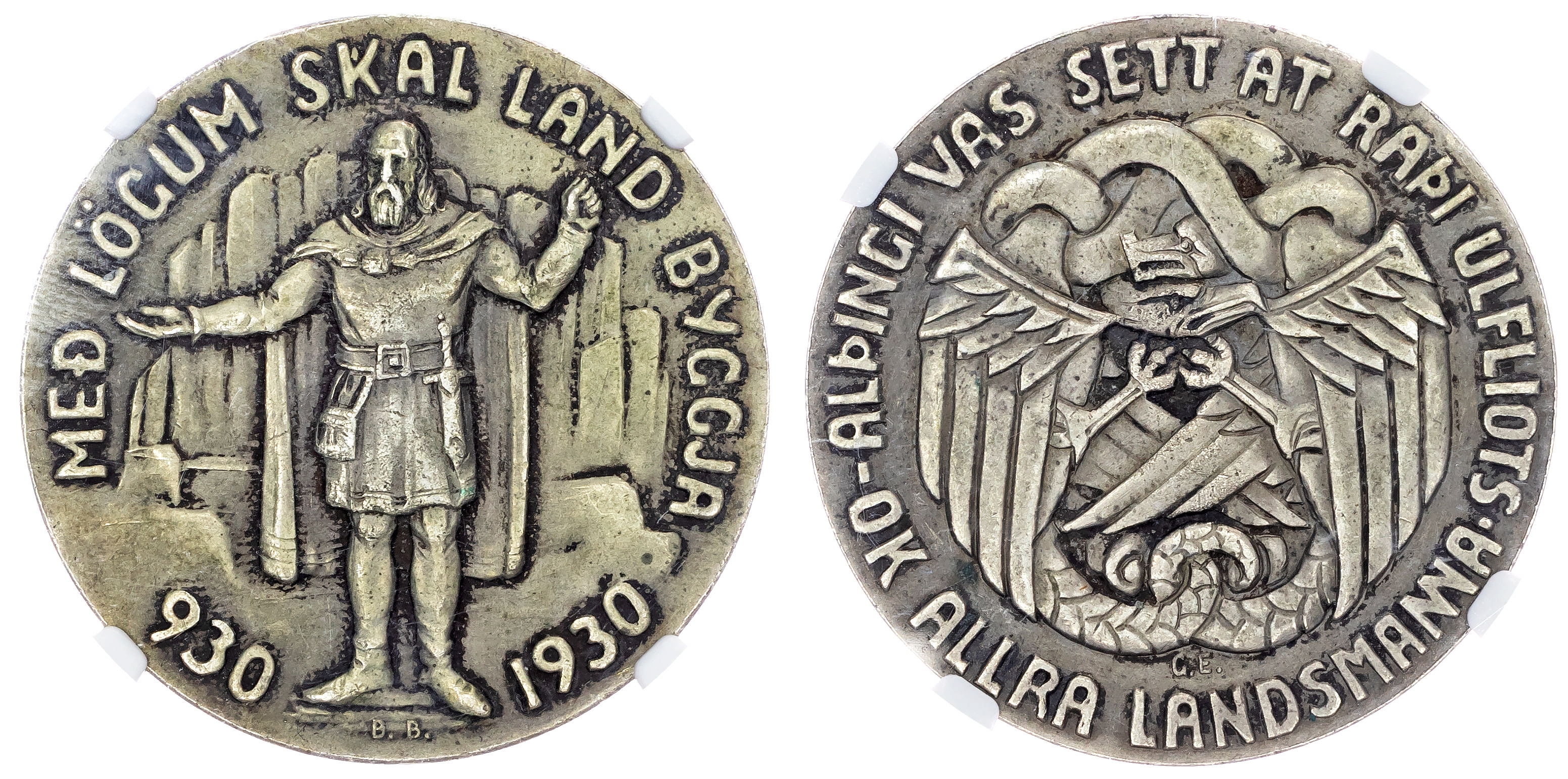 Iceland, Althing Millenium coins (2) - MS 62
