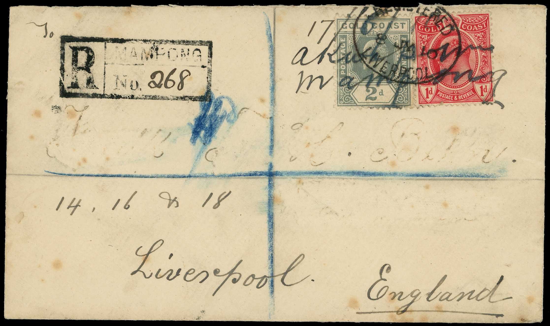 POSTAL HISTORY: Registered cover with...