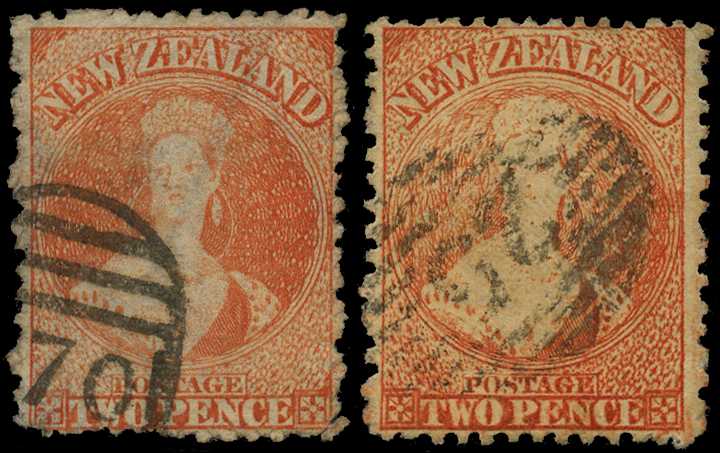 1873 watermark Lozenges 2d vermilion,...