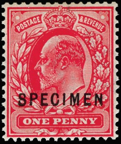 1902 1d Bright scarlet. Very fine unused o.g....