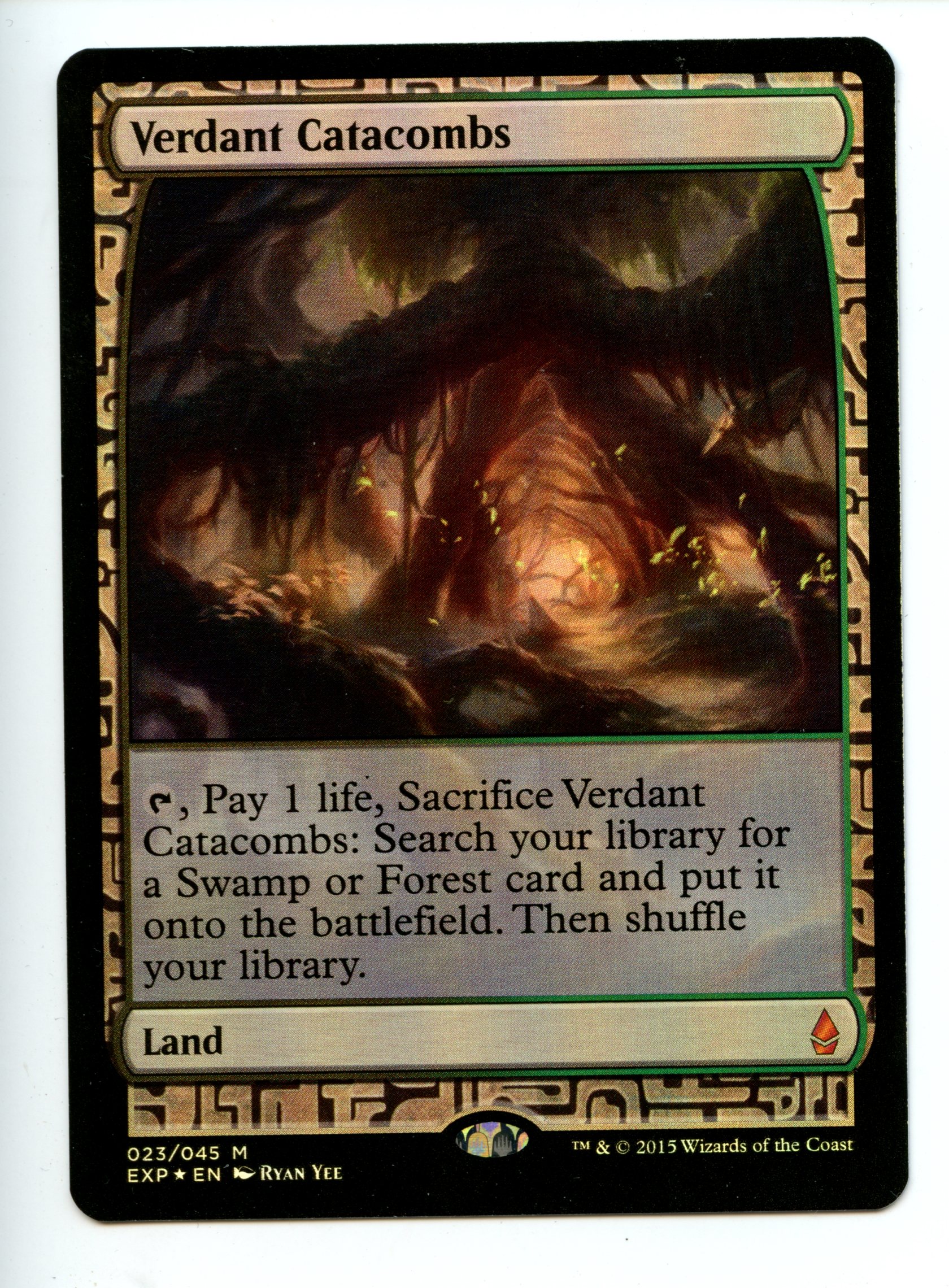 Magic the Gathering - Verdant Catacombs  - Zendikar Expeditions  - Moderatly Played 