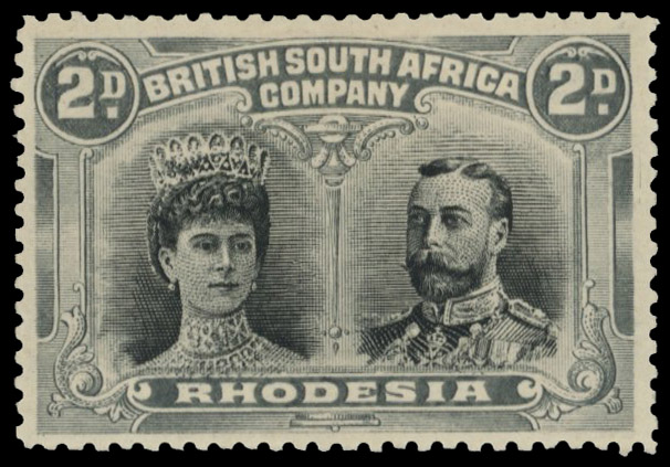 2d black and drab grey RSC A,  position 6 tiara flaw mint