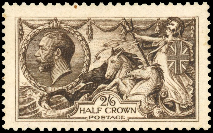 GB 1913 Waterlow 2s6d very deep sepia-brown (Vandyke brown), mint large part o.g.