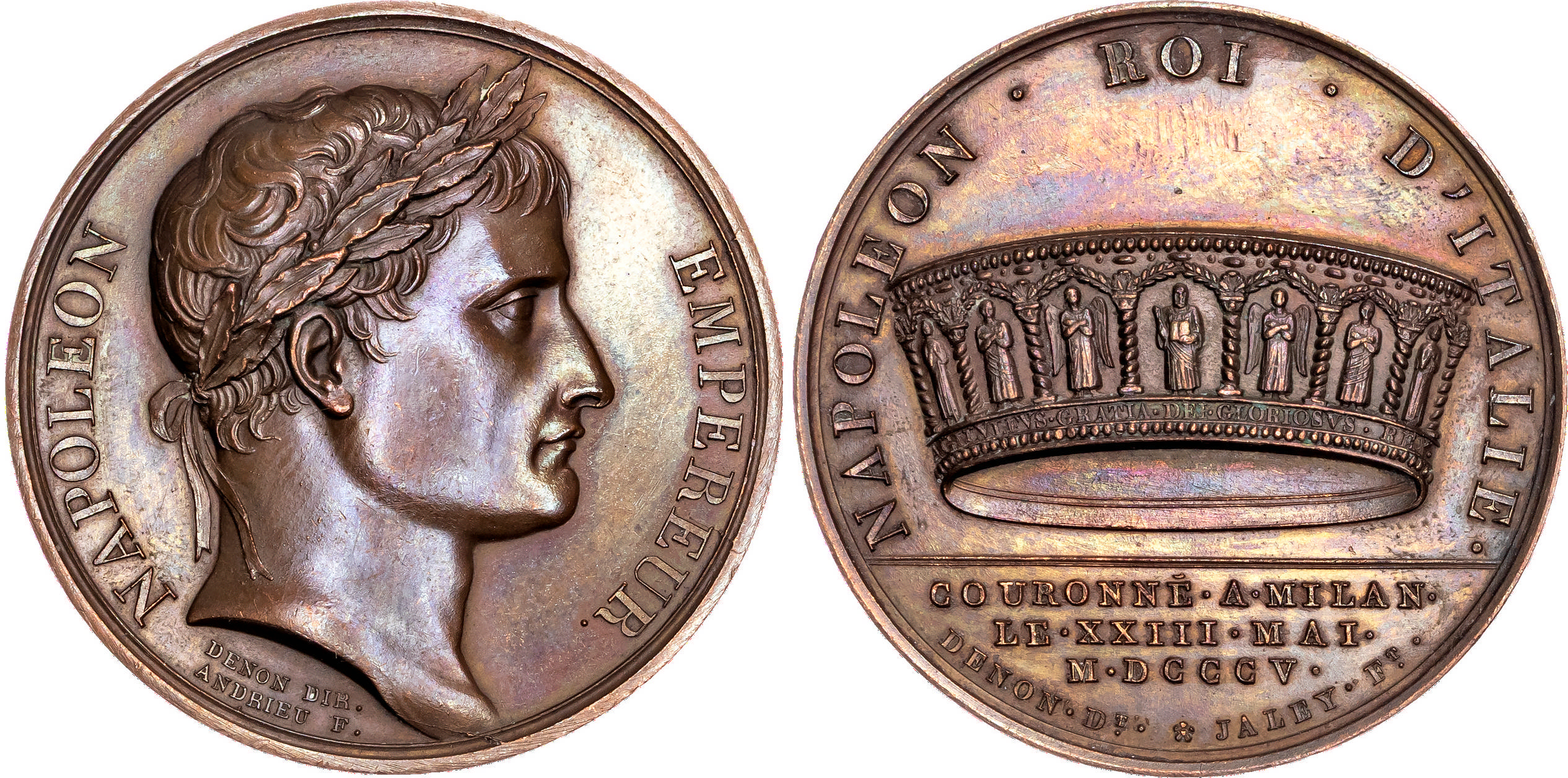 France, First Empire. Napoléon I, The Coronation of Napoléon as King of Italy.