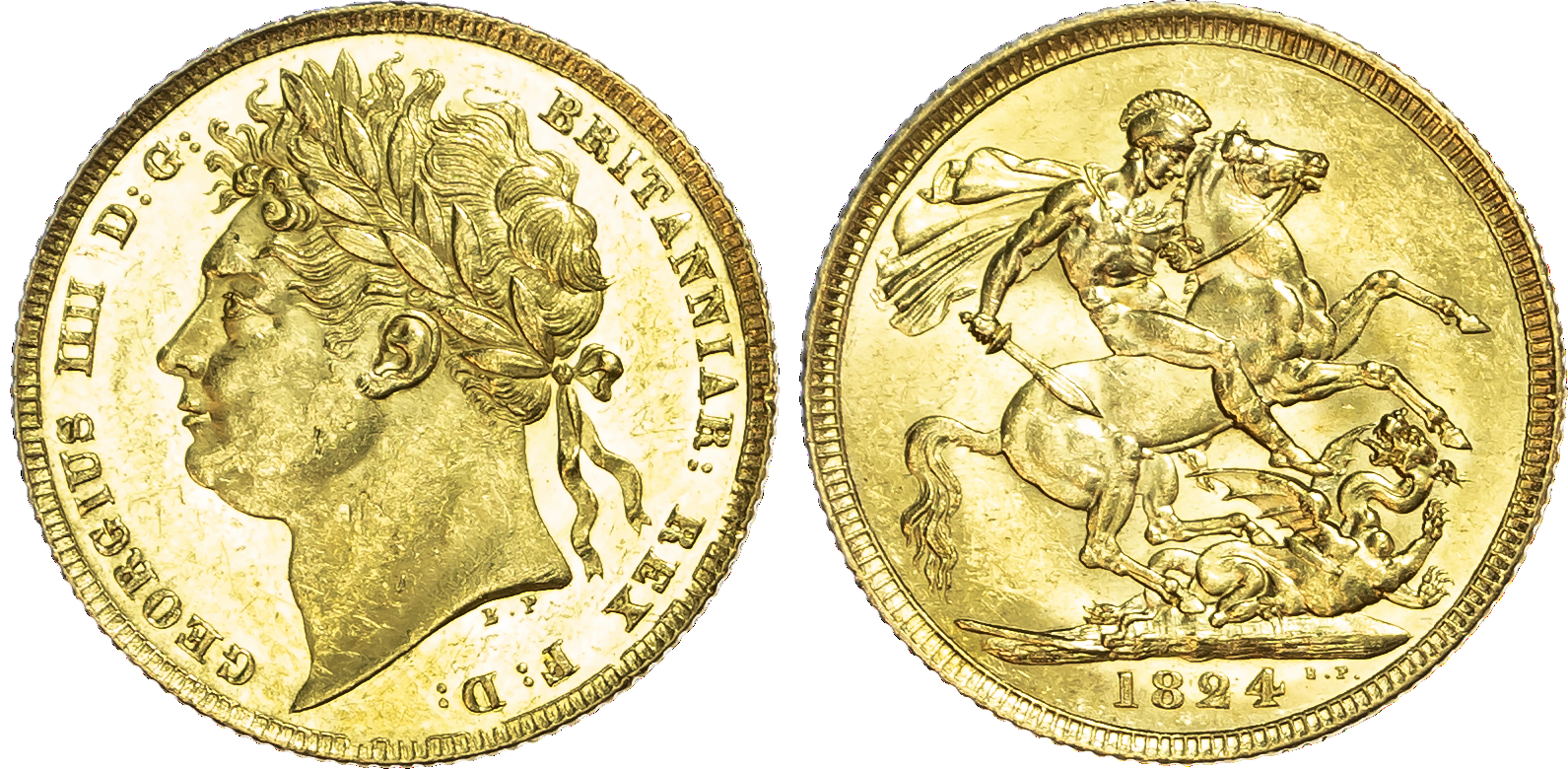 George IV (1820-1827) Sovereign, 1824.