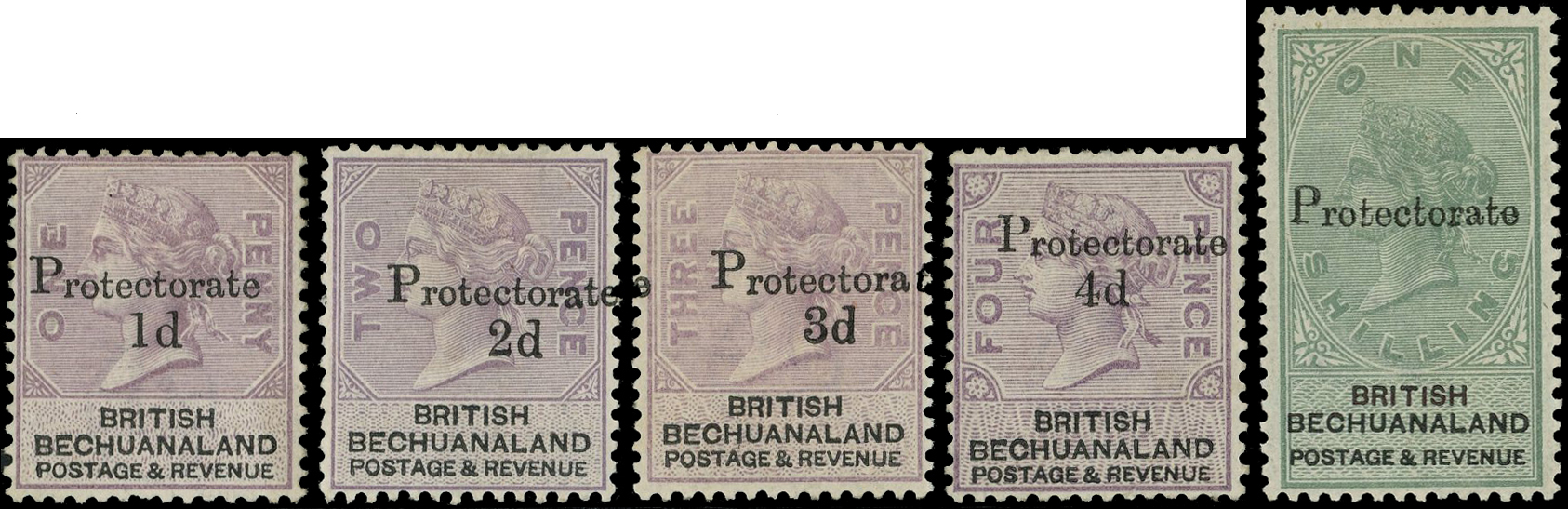 Bechuanaland SG 41-4, 46 mint