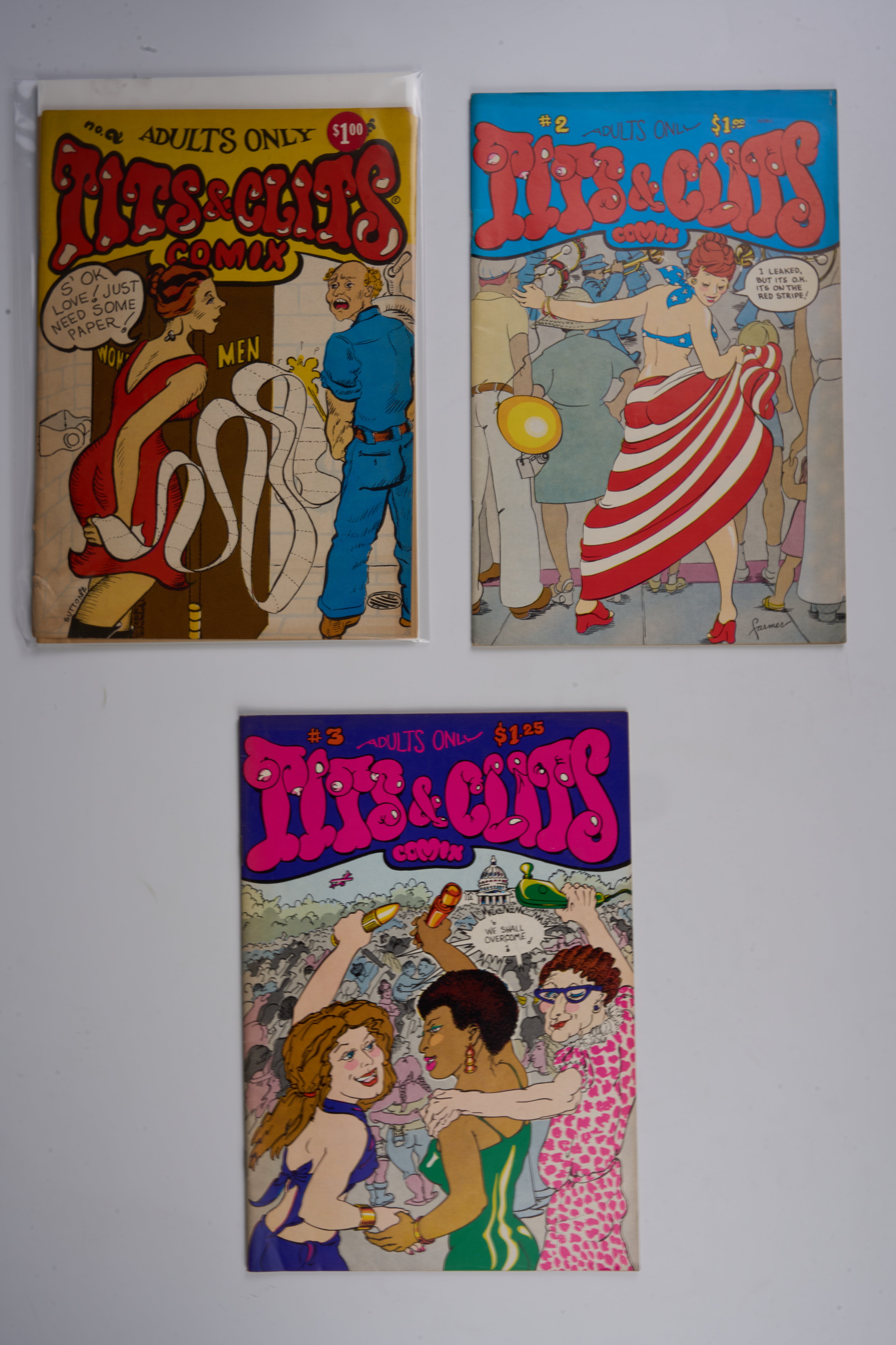 T*ts & Cl*ts Comix #1-#6 (Nancy Goat/Last Gasp Comic, 1972-1980) Bundle of 6