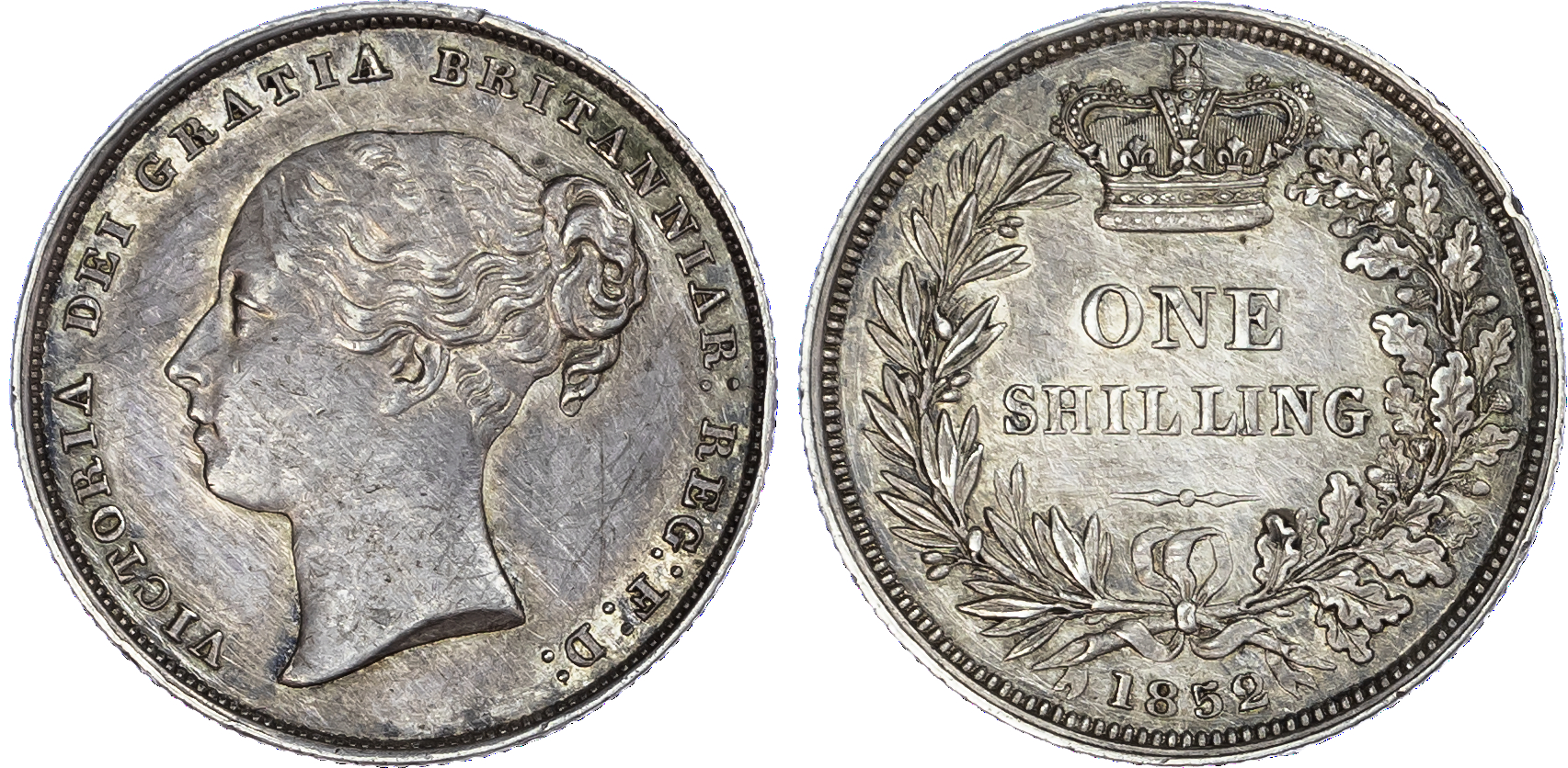 Victoria (1837-1901), Shillings, 1852 (2)