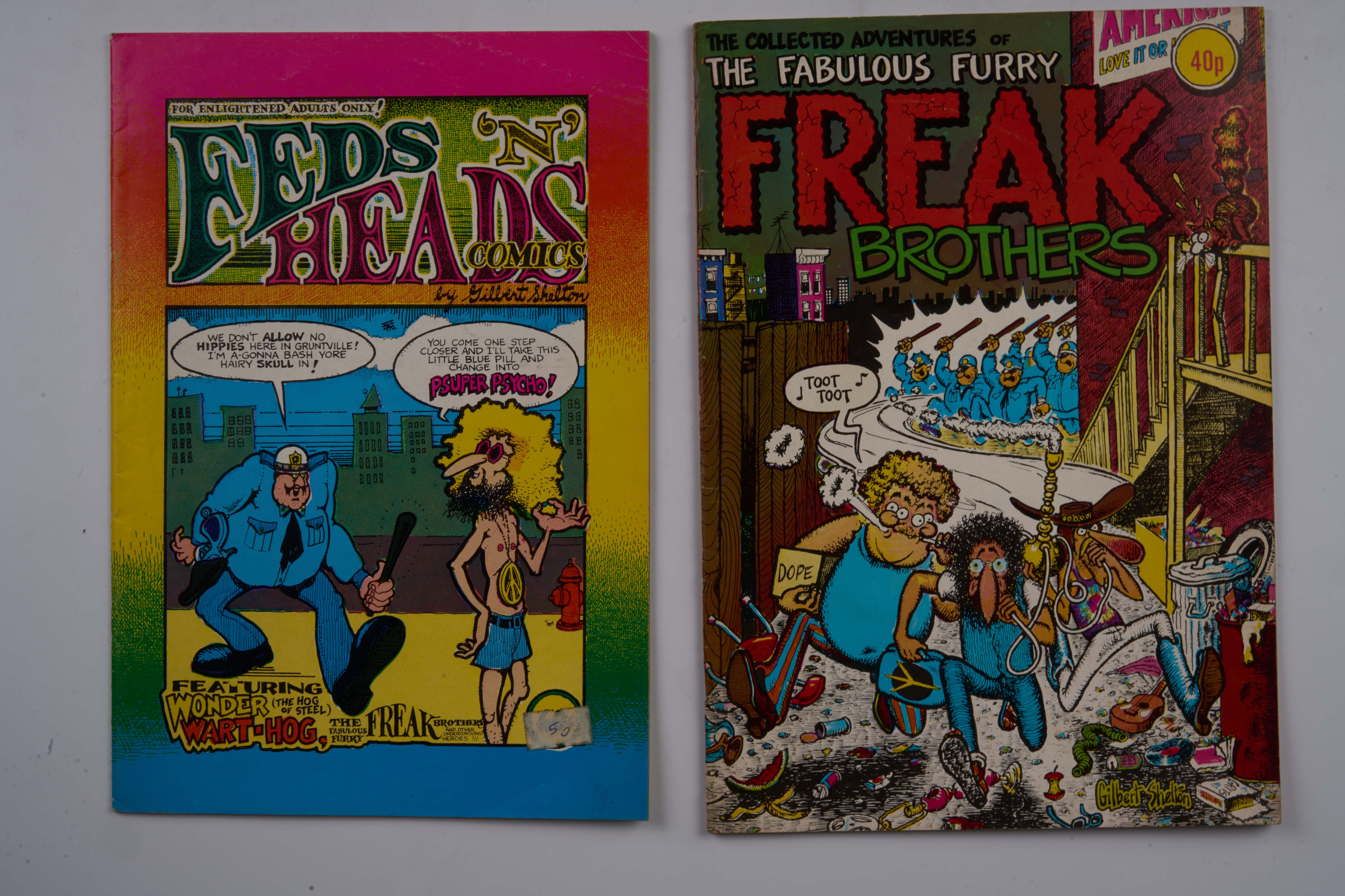 Freak Brothers & Feds 'N' Heads 1st Appearance of The Freak Brothers (Rip Off Press/Knockabout Comics, 1968-87) Bundle of 12