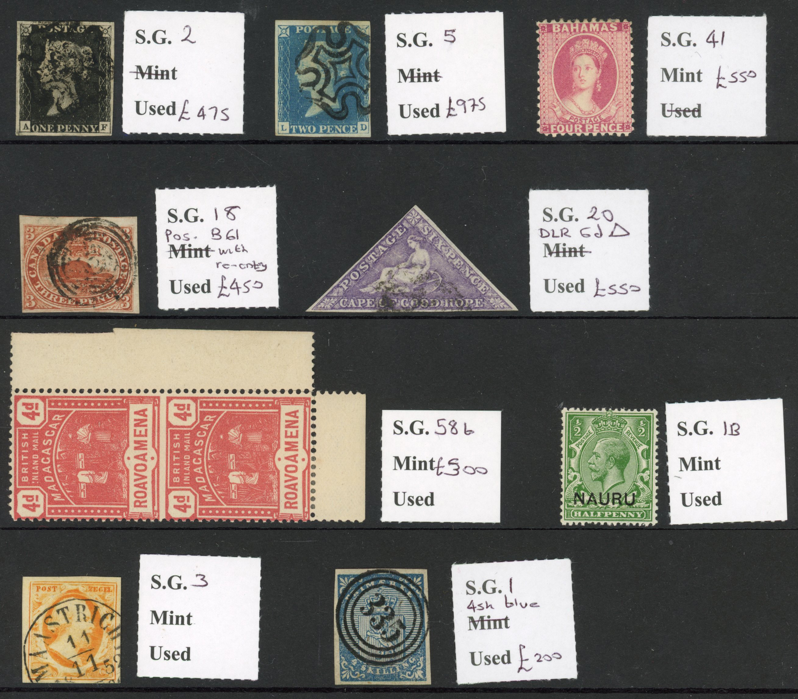 British Commonwealth collection on stock page 