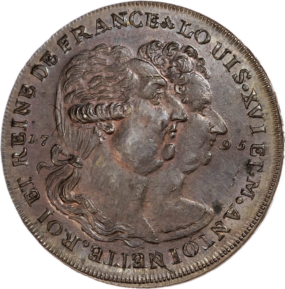 London - Holborn, Paul Skidmore mule (King & Queen of France, Nat. Ser.) Halfpenny 1795