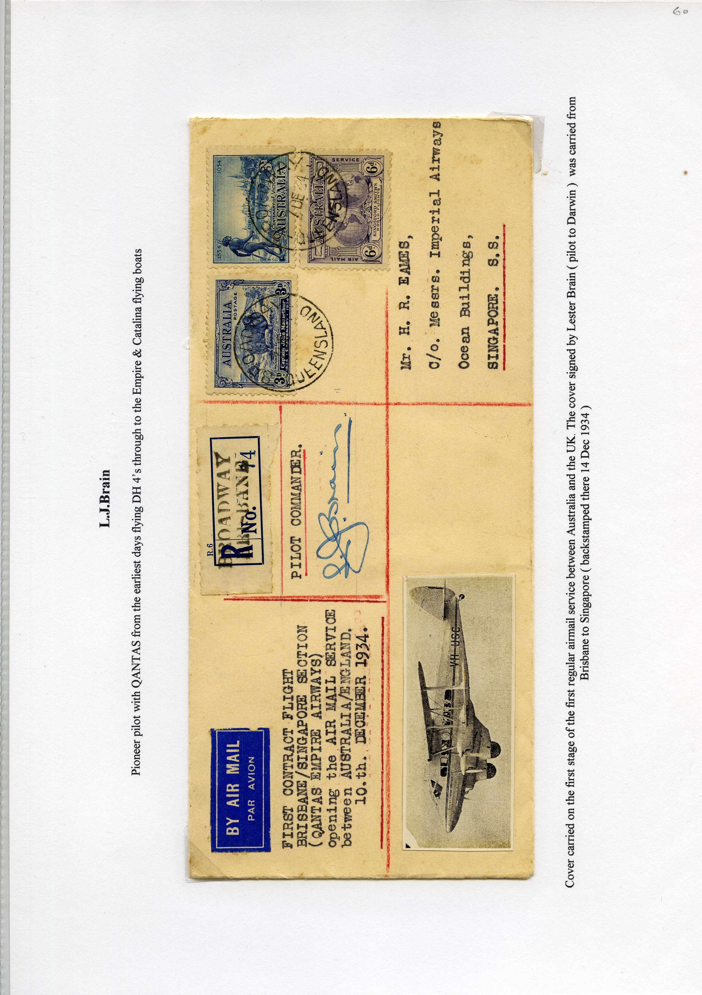 AUSTRALIAN FLIGHT COVERS: Collection of L....