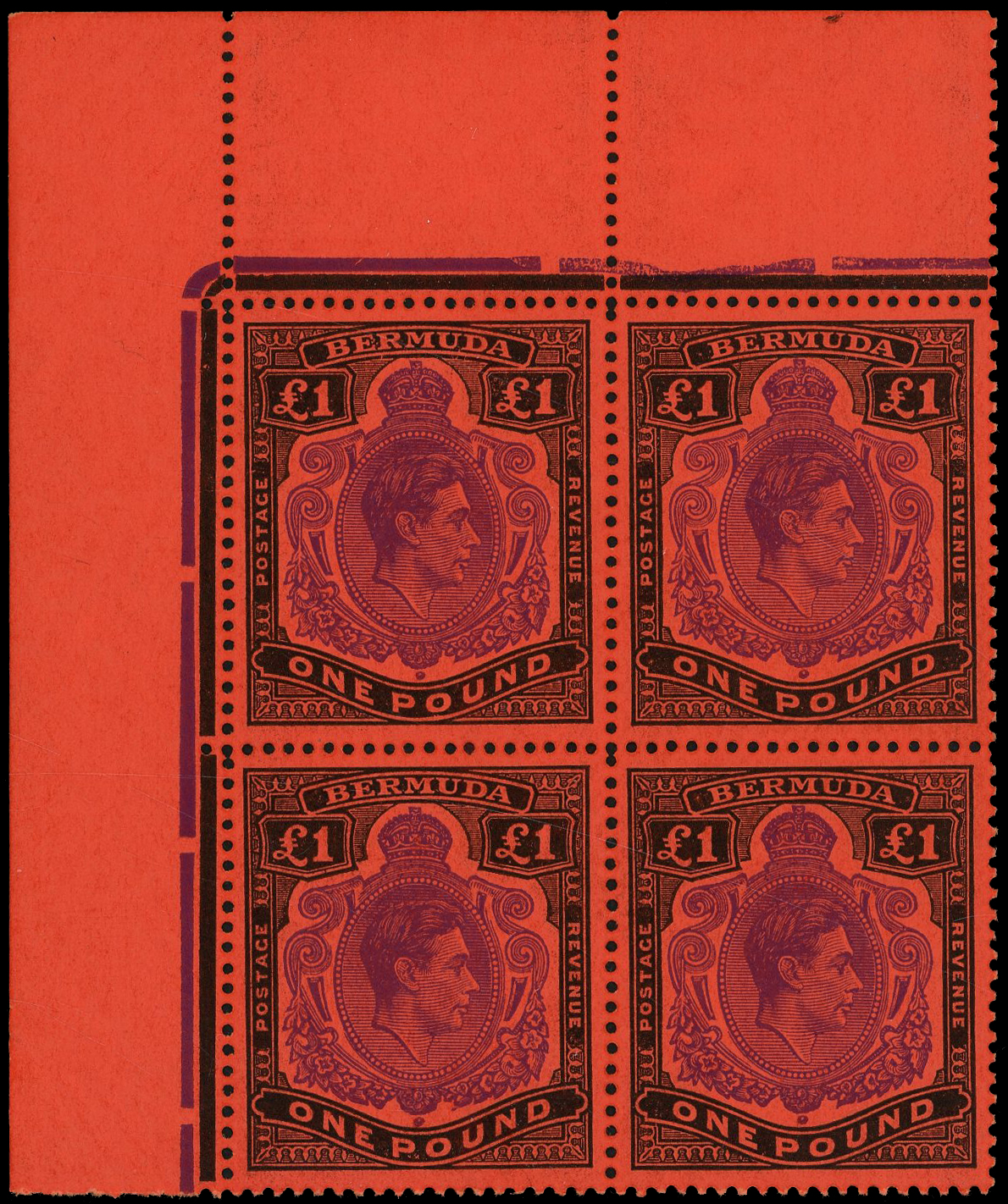 Bermuda SG 121e block mint