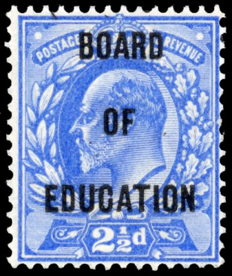 Great Britain SG O85 1902-04 Board of Education 2½d ultramarine